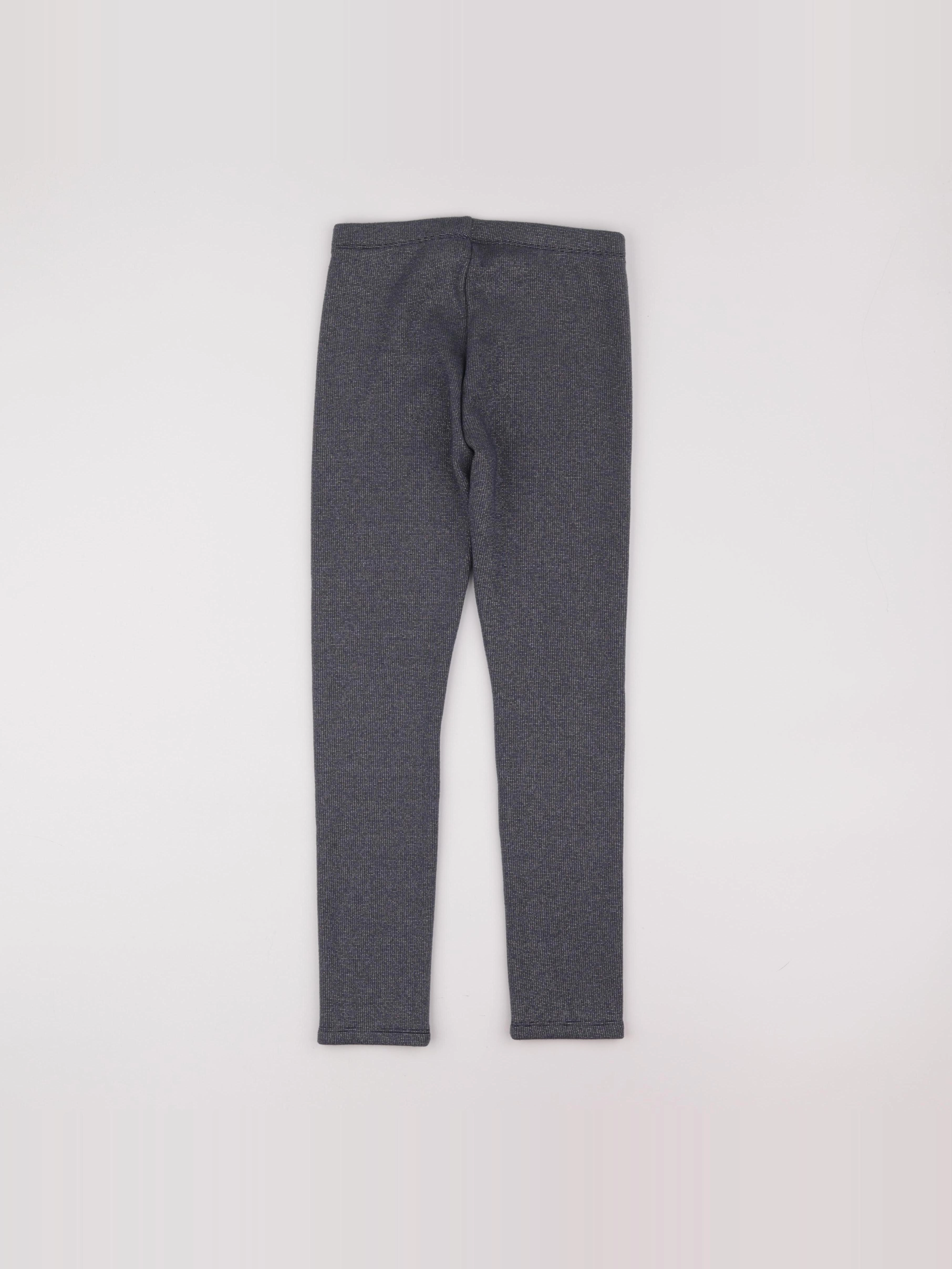 Okaidi - legging doublé bleu, argent - 10 ans