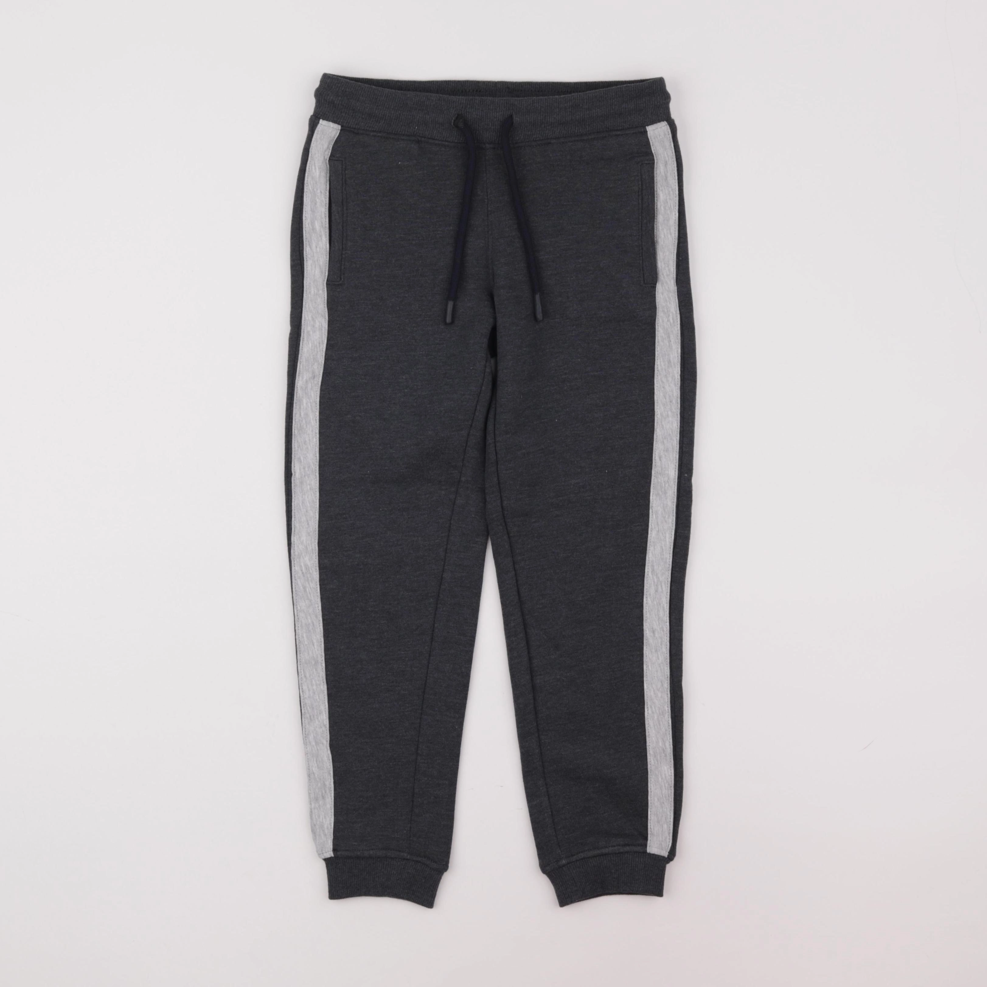 Monoprix - jogging doublé gris - 6 ans
