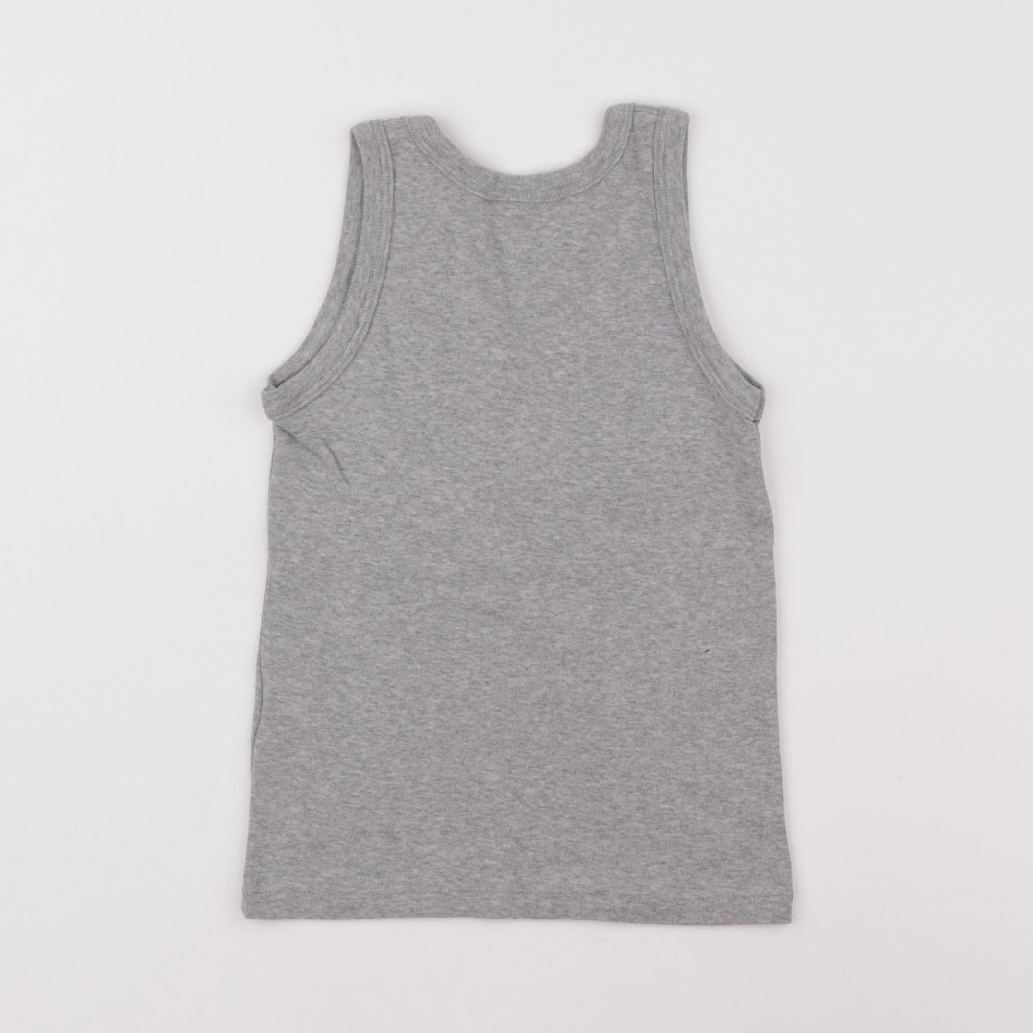 Petit Bateau - maillot de corps gris - 6 ans