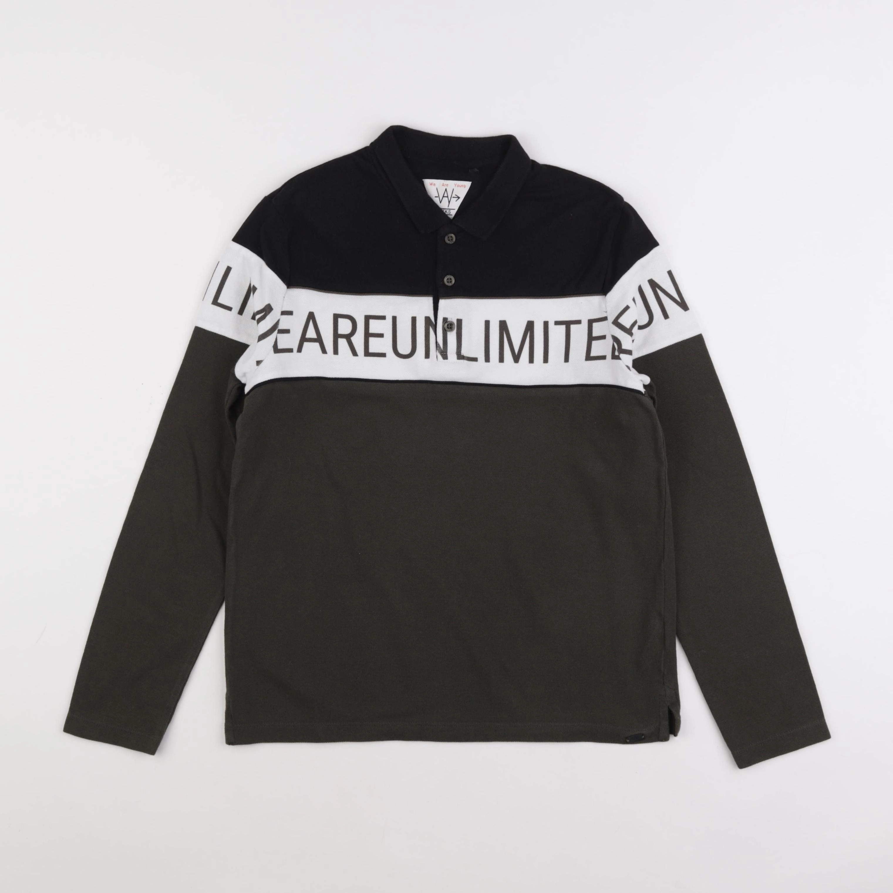 IKKS - polo imprimé au dos noir - 12 ans