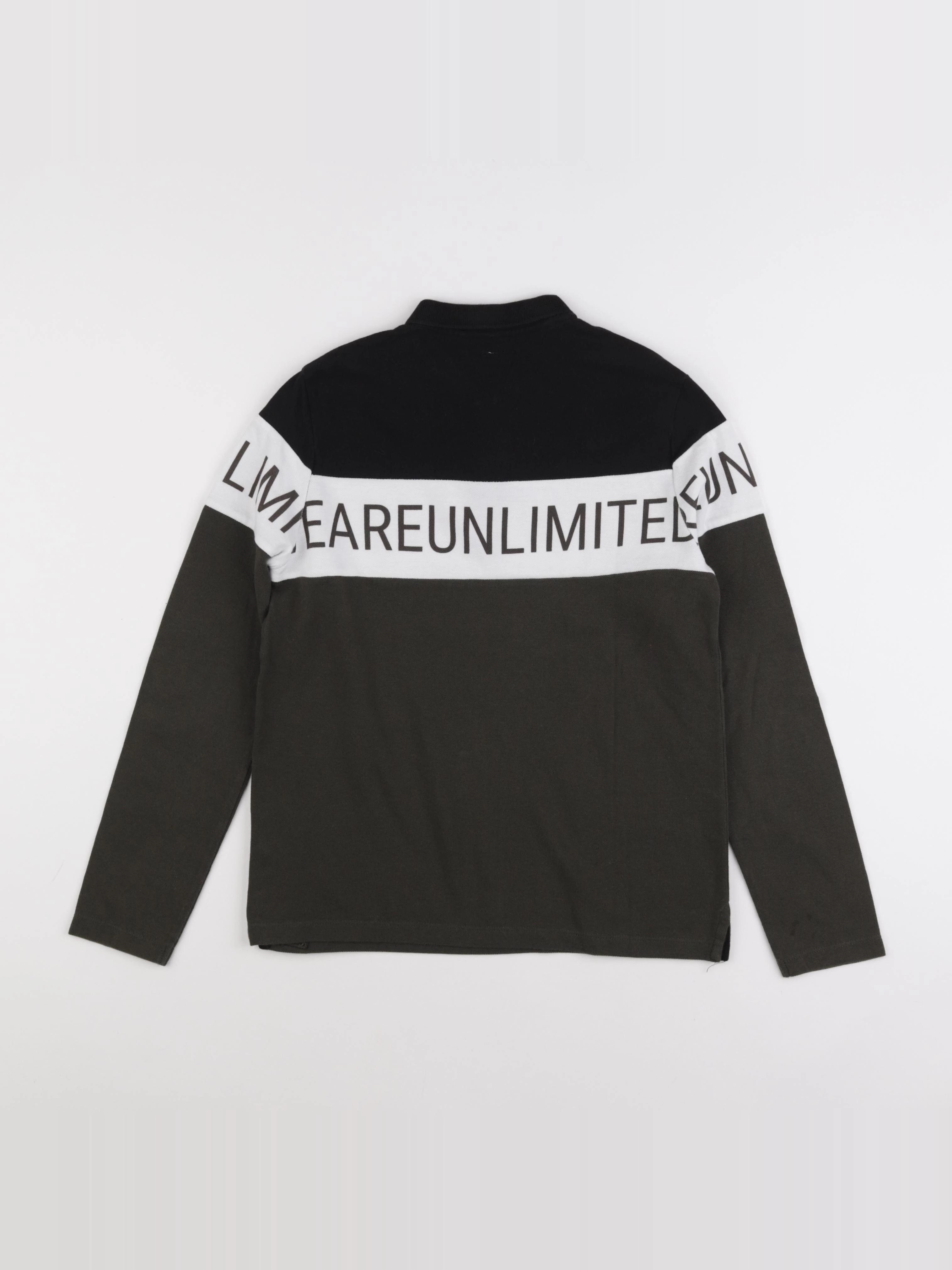 IKKS - polo imprimé au dos noir - 12 ans