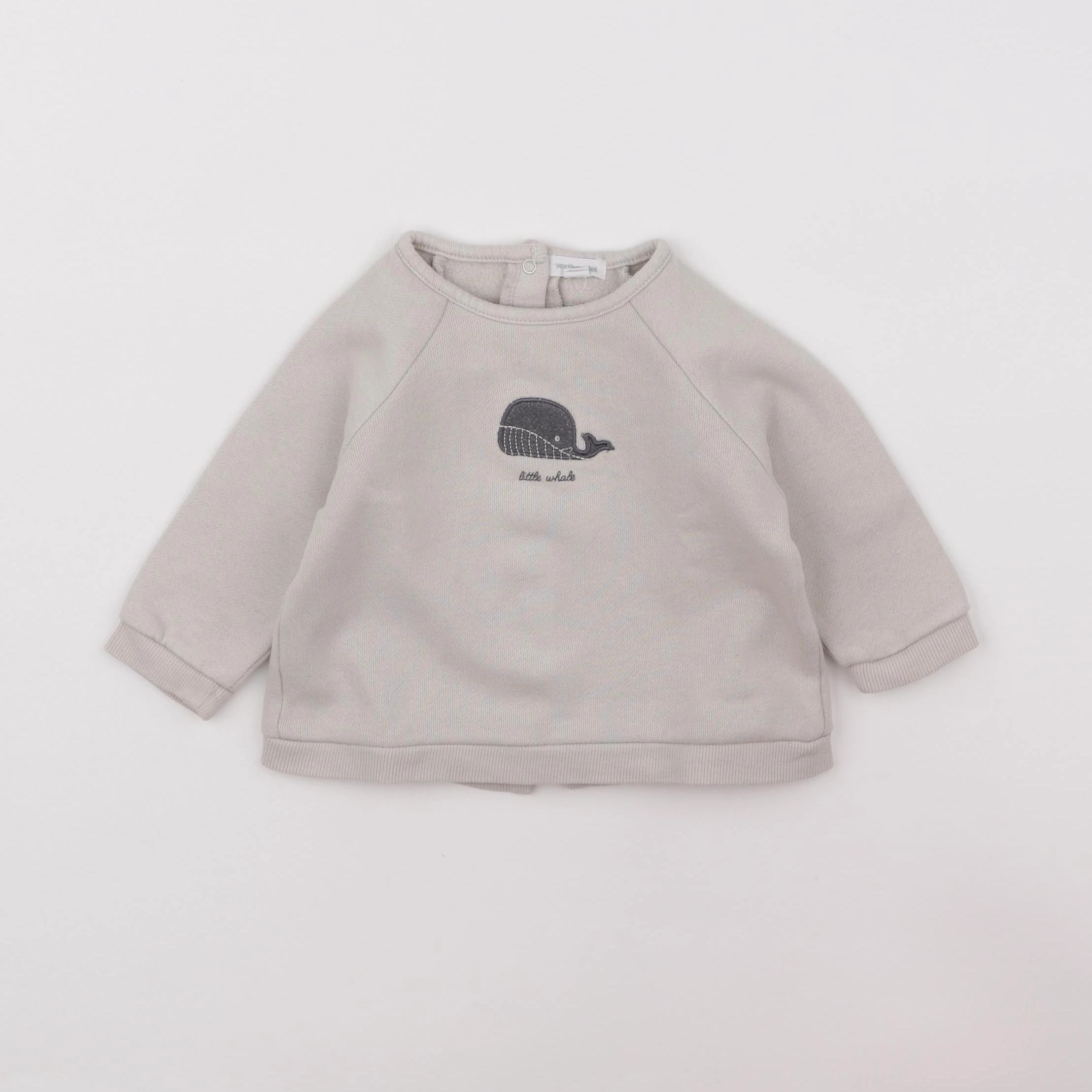 Vertbaudet - sweat marron - 9 mois