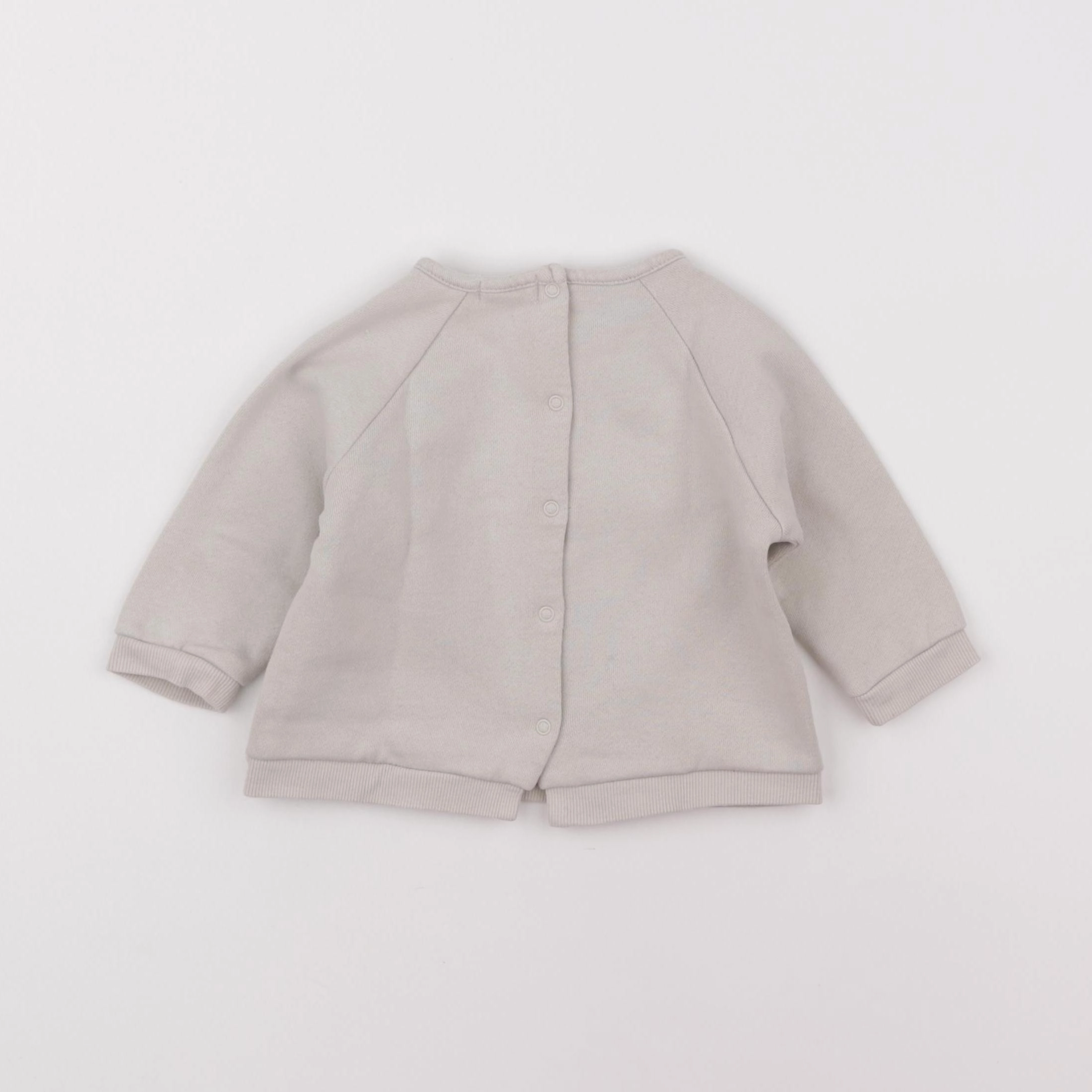 Vertbaudet - sweat marron - 9 mois