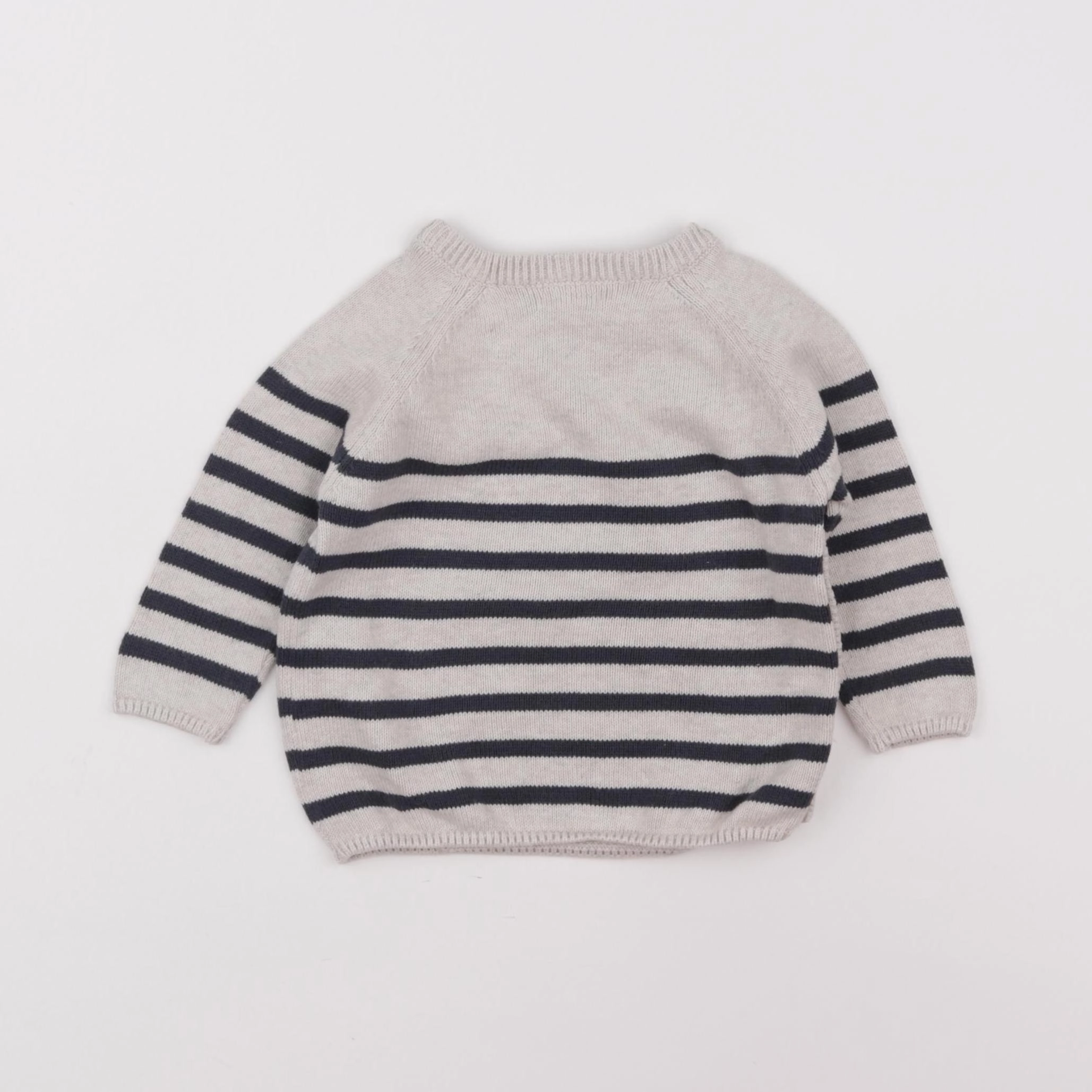 Vertbaudet - pull marron - 9 mois