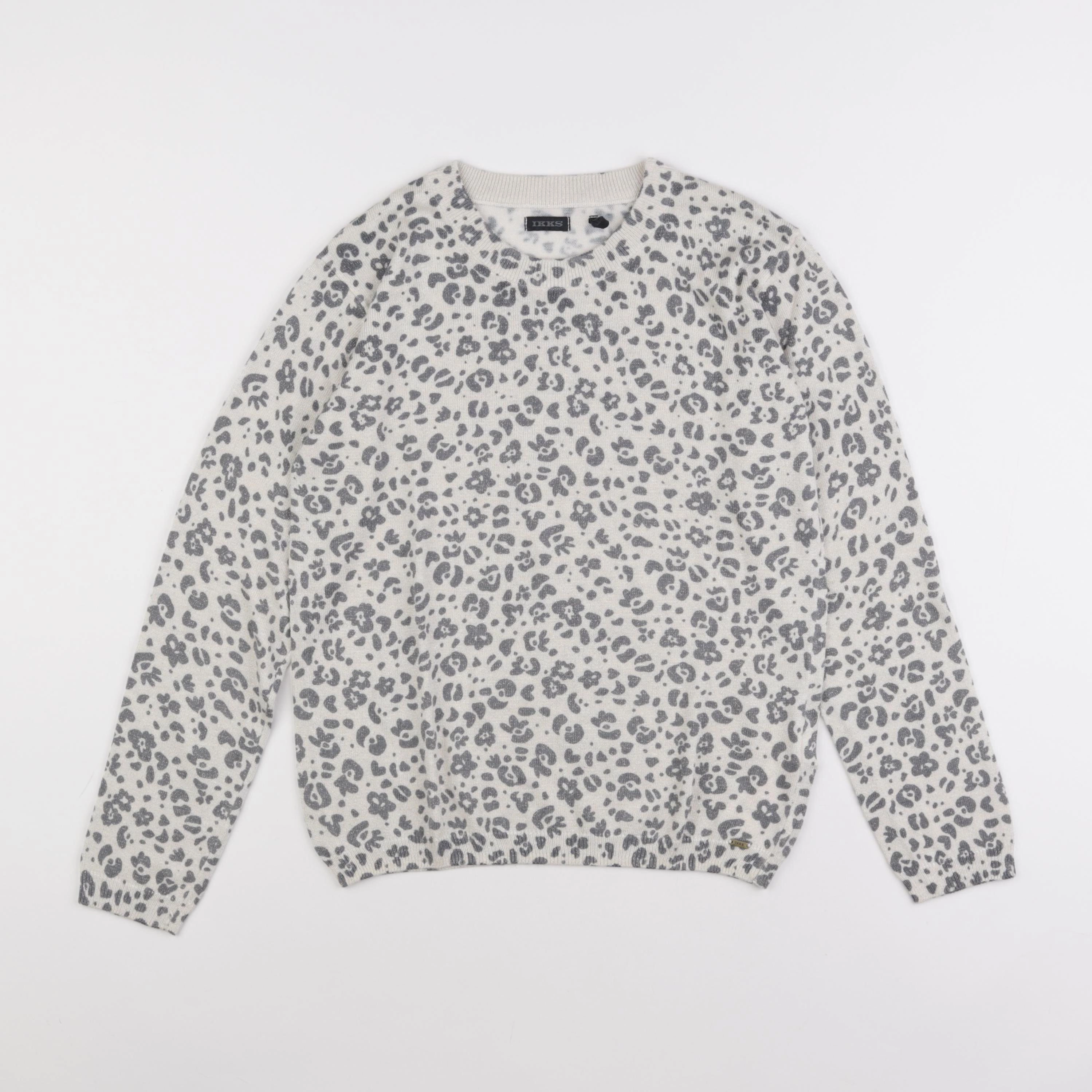 IKKS - pull beige, or - 12 ans