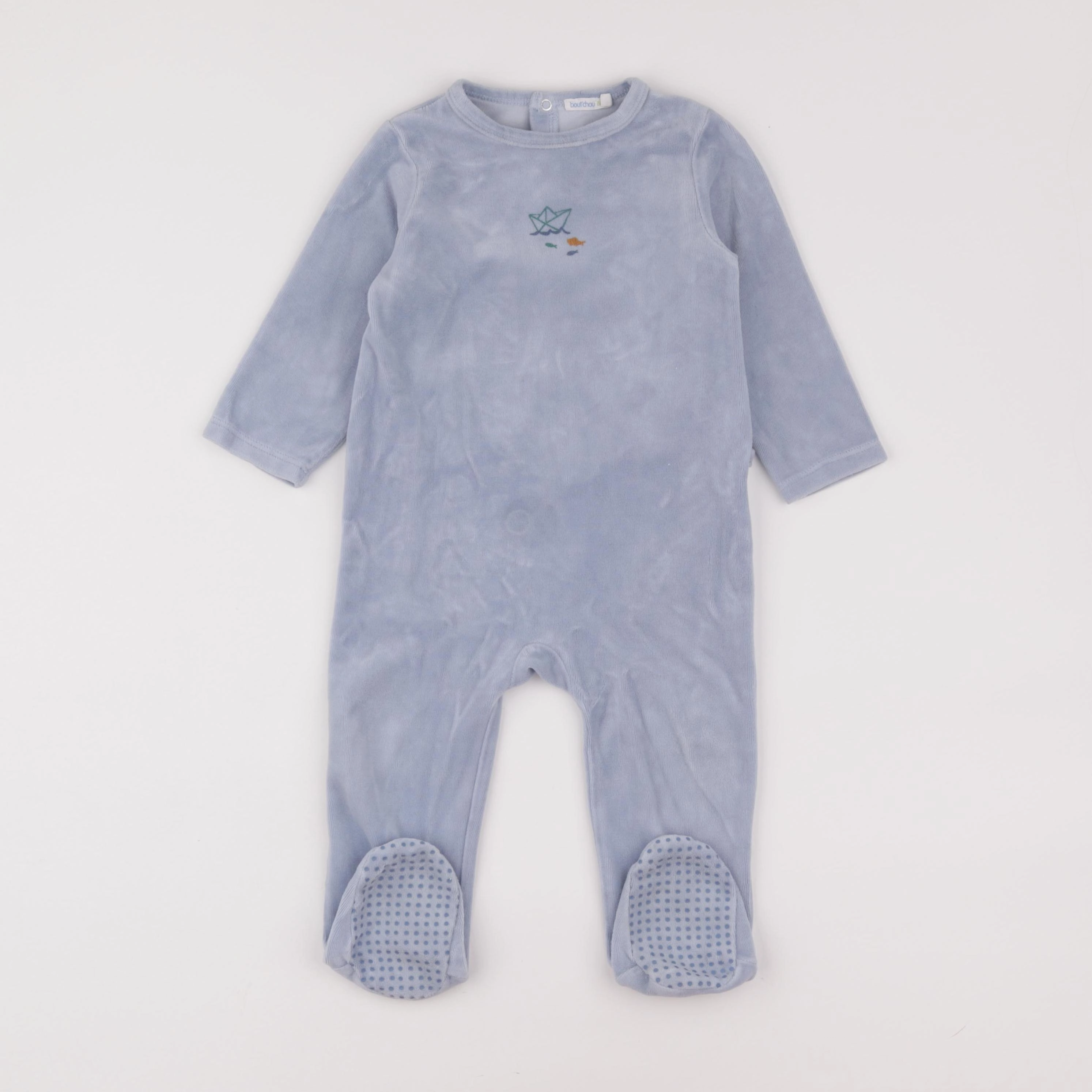 Boutchou - pyjama velours bleu - 18 mois