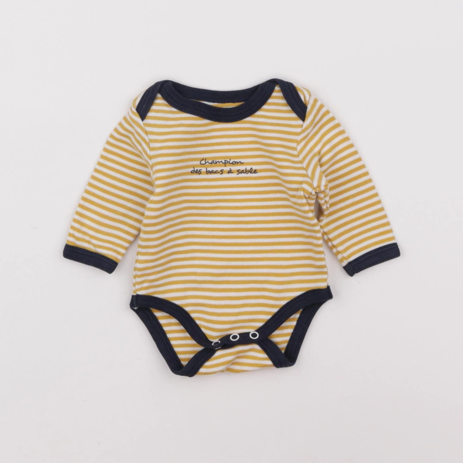 Vertbaudet - body jaune - 1 mois
