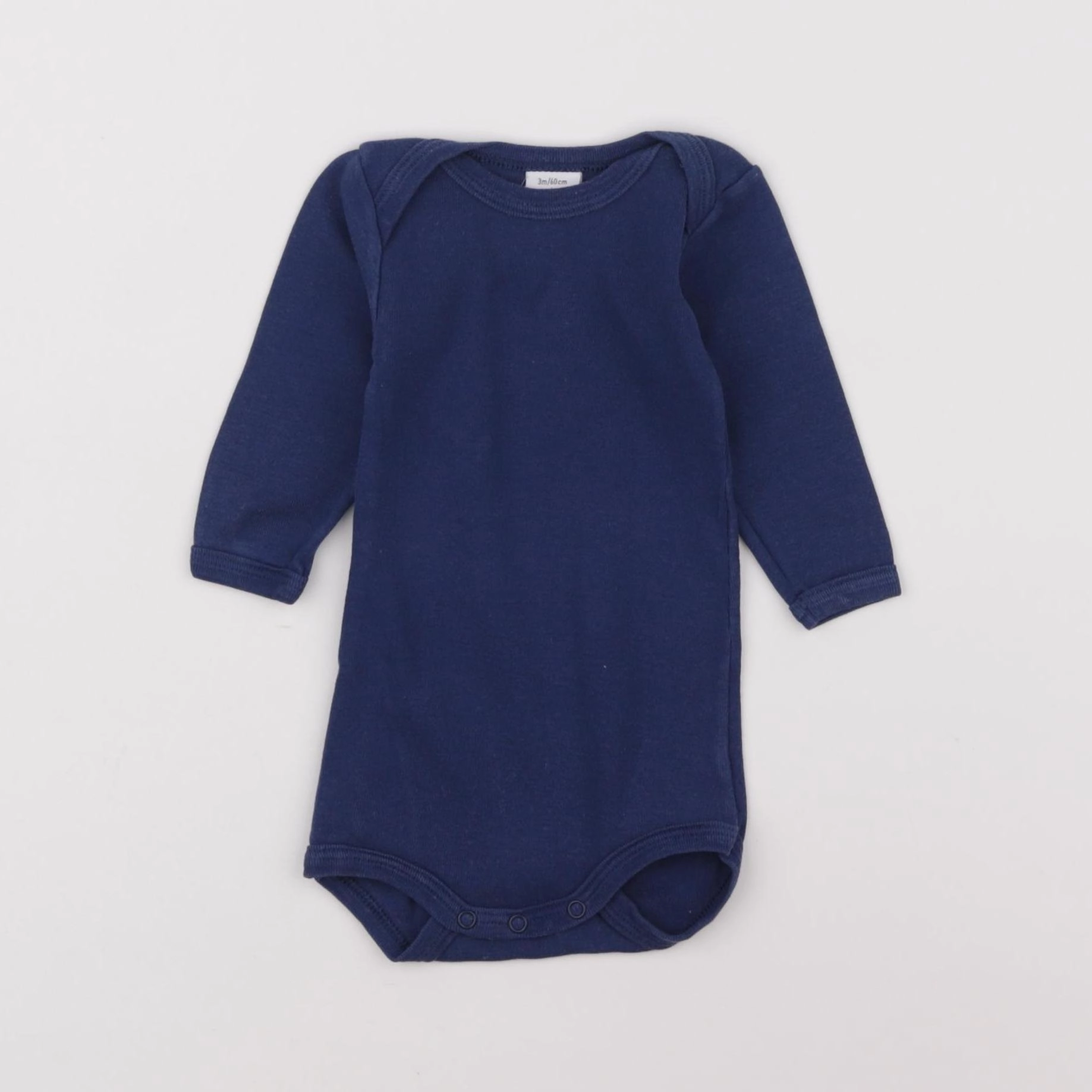Petit Bateau - body bleu - 3 mois
