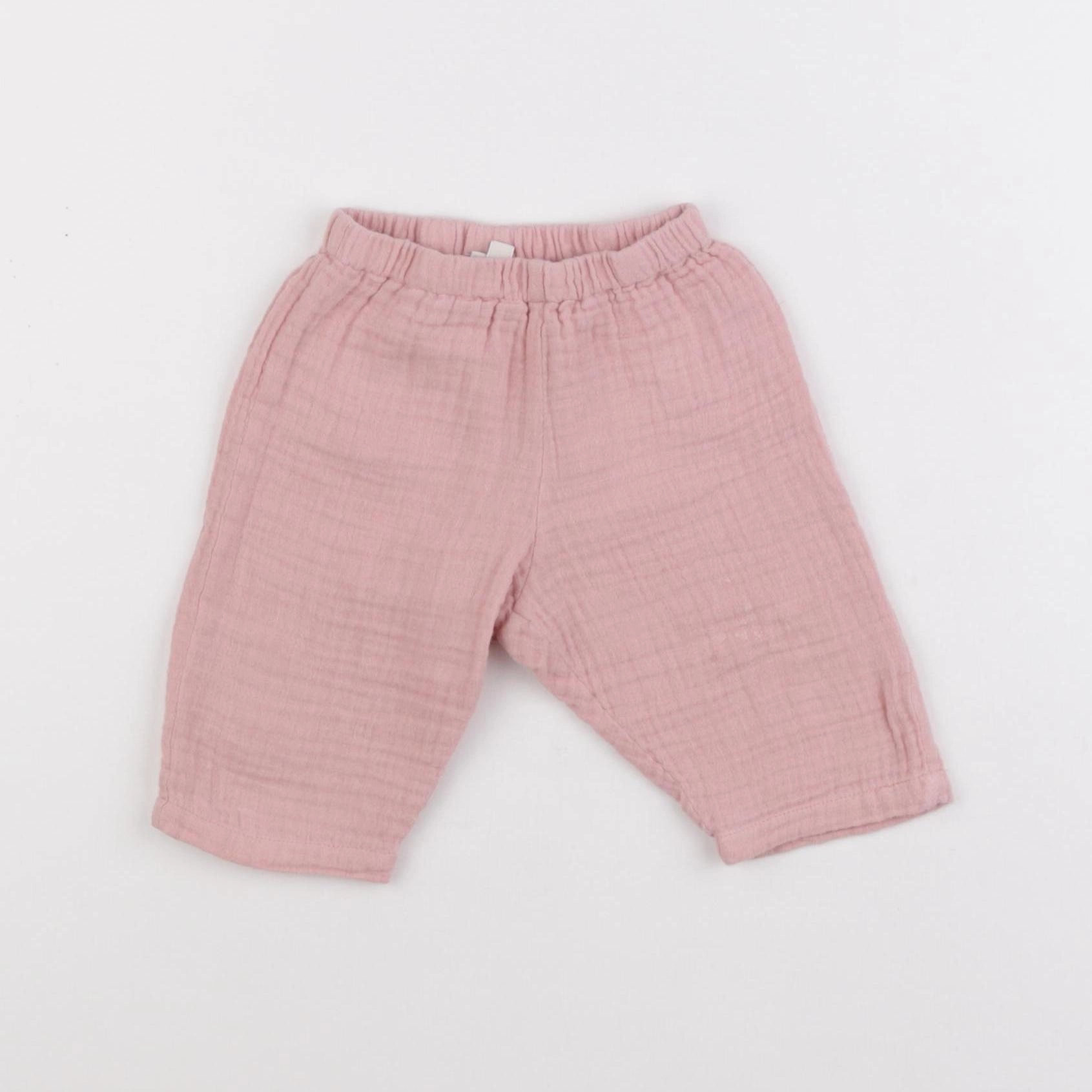 Bonton - pantalon rose - 6 mois