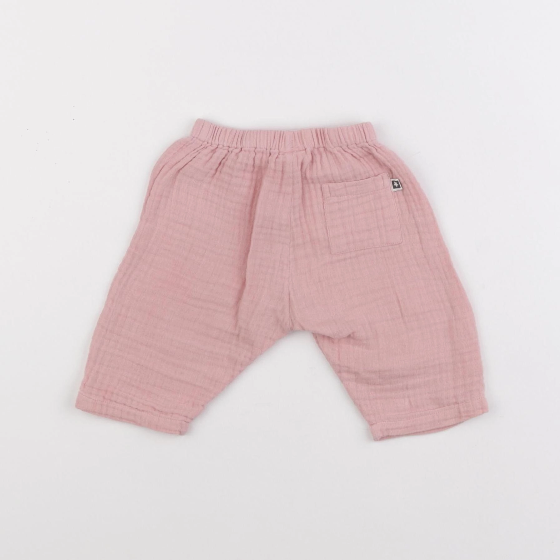 Bonton - pantalon rose - 6 mois