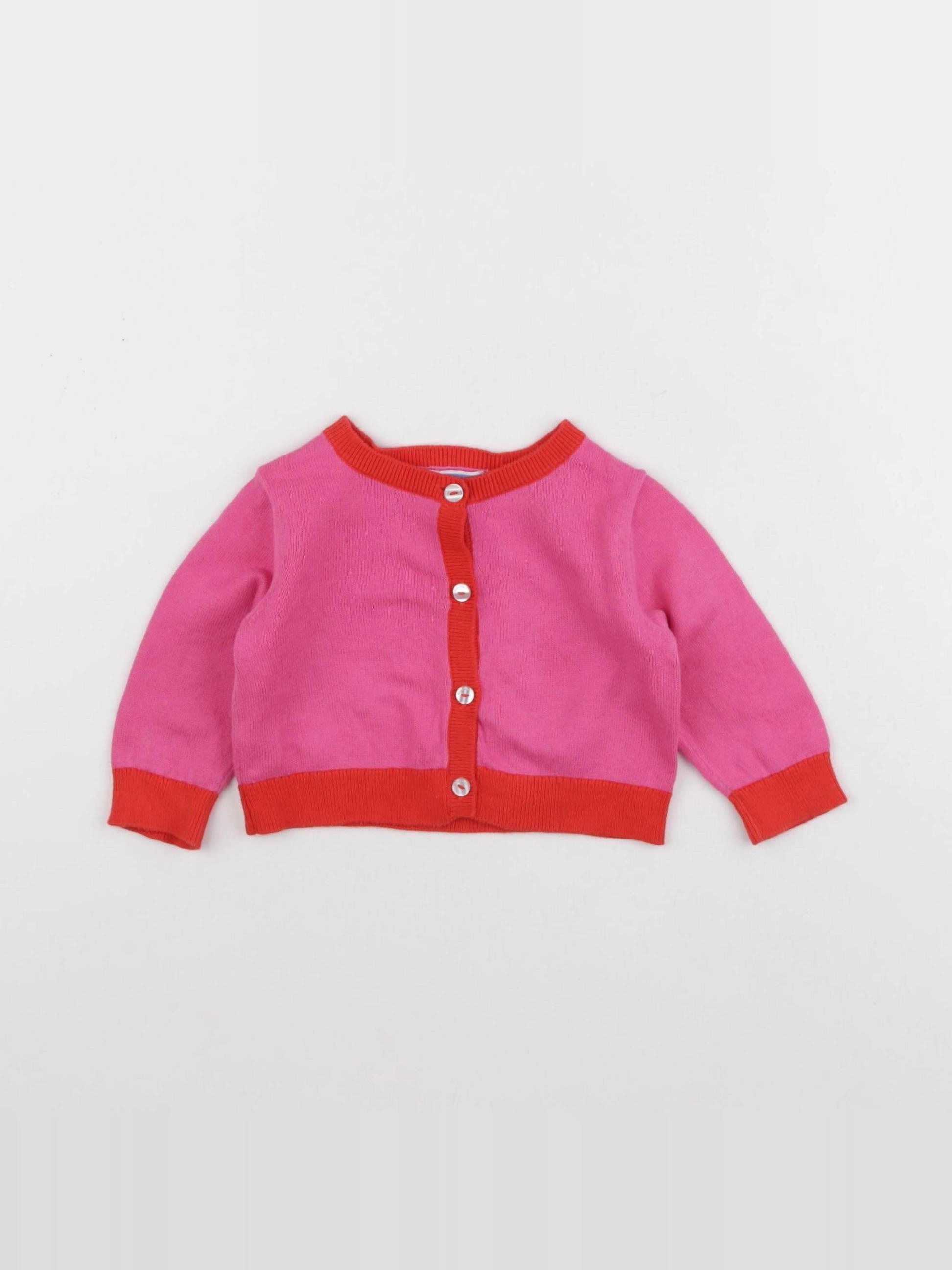 Jacadi - gilet rose - 6 mois