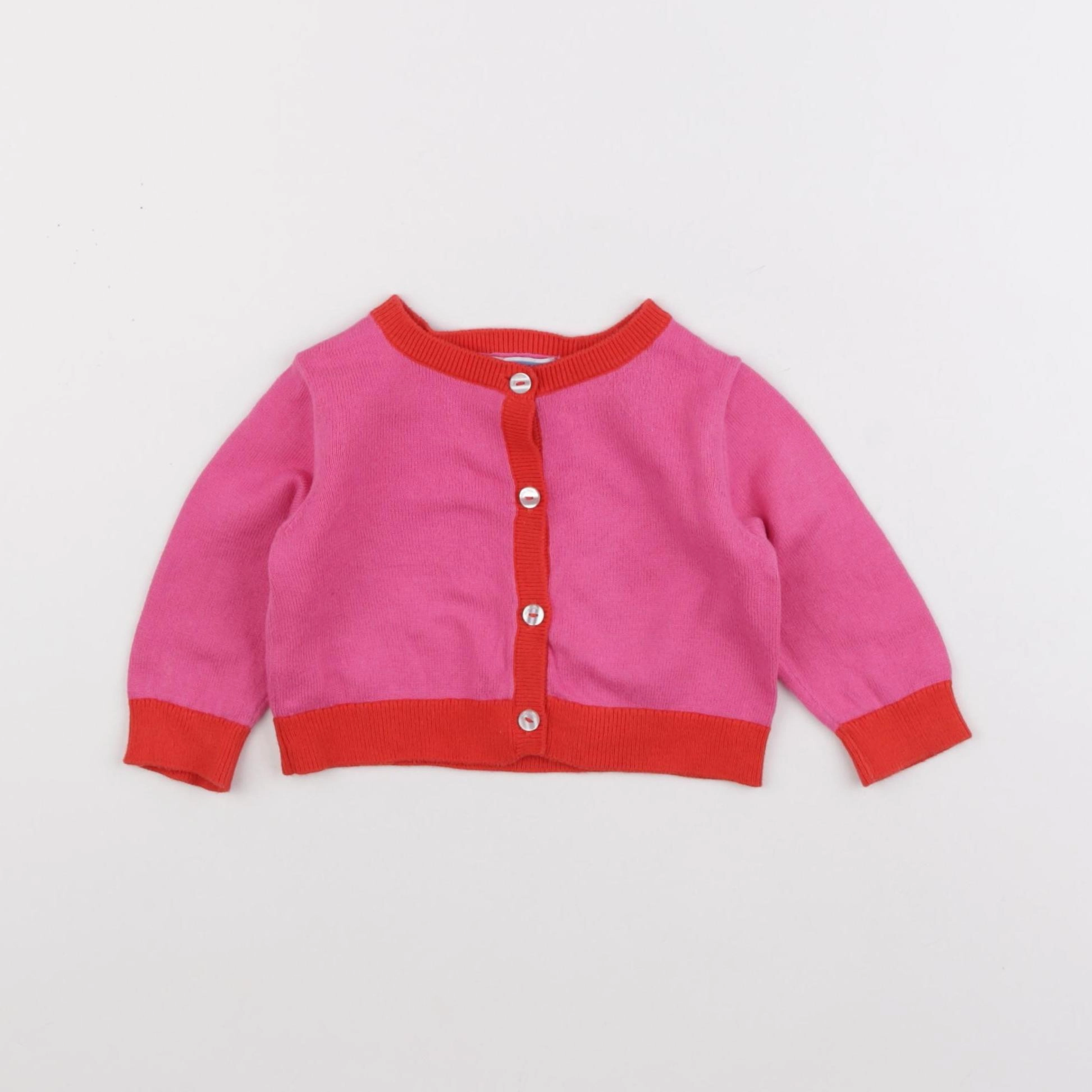 Jacadi - gilet rose - 6 mois