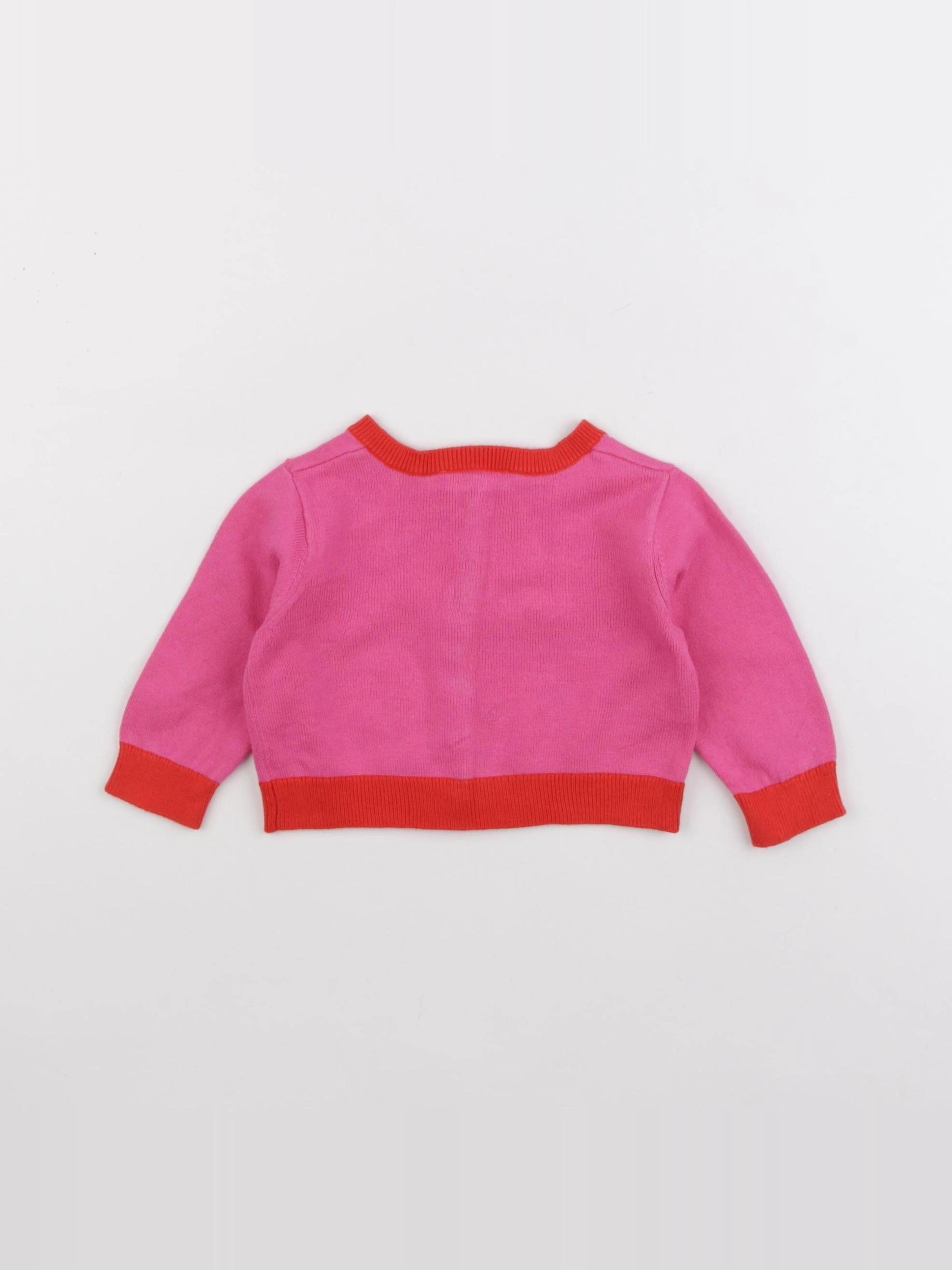 Jacadi - gilet rose - 6 mois