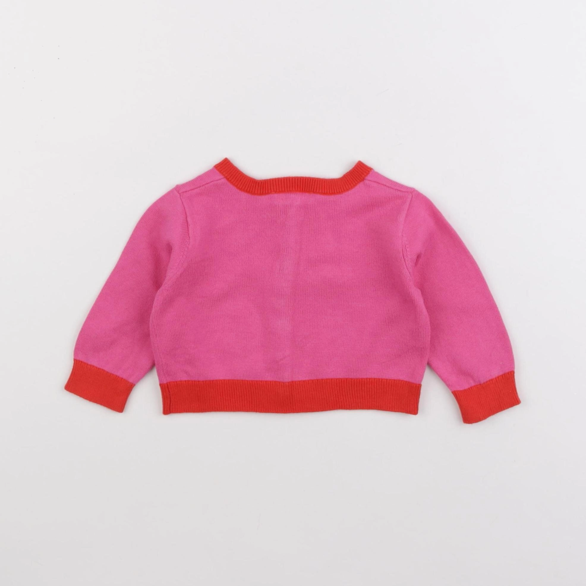 Jacadi - gilet rose - 6 mois