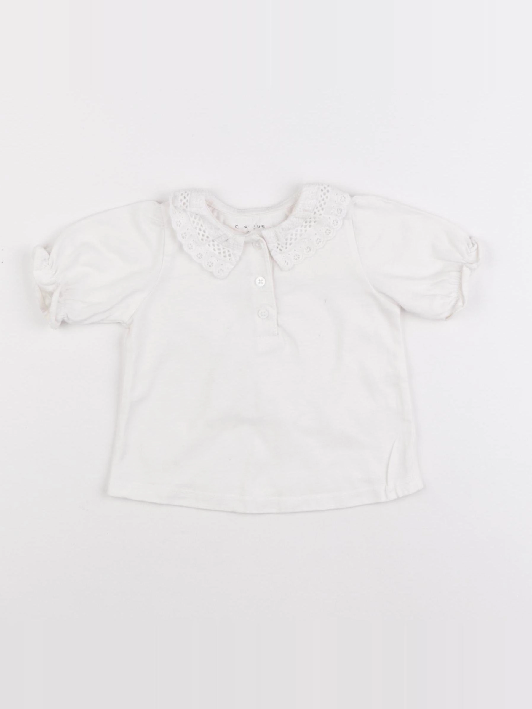 Cyrillus - blouse blanc - 6 mois