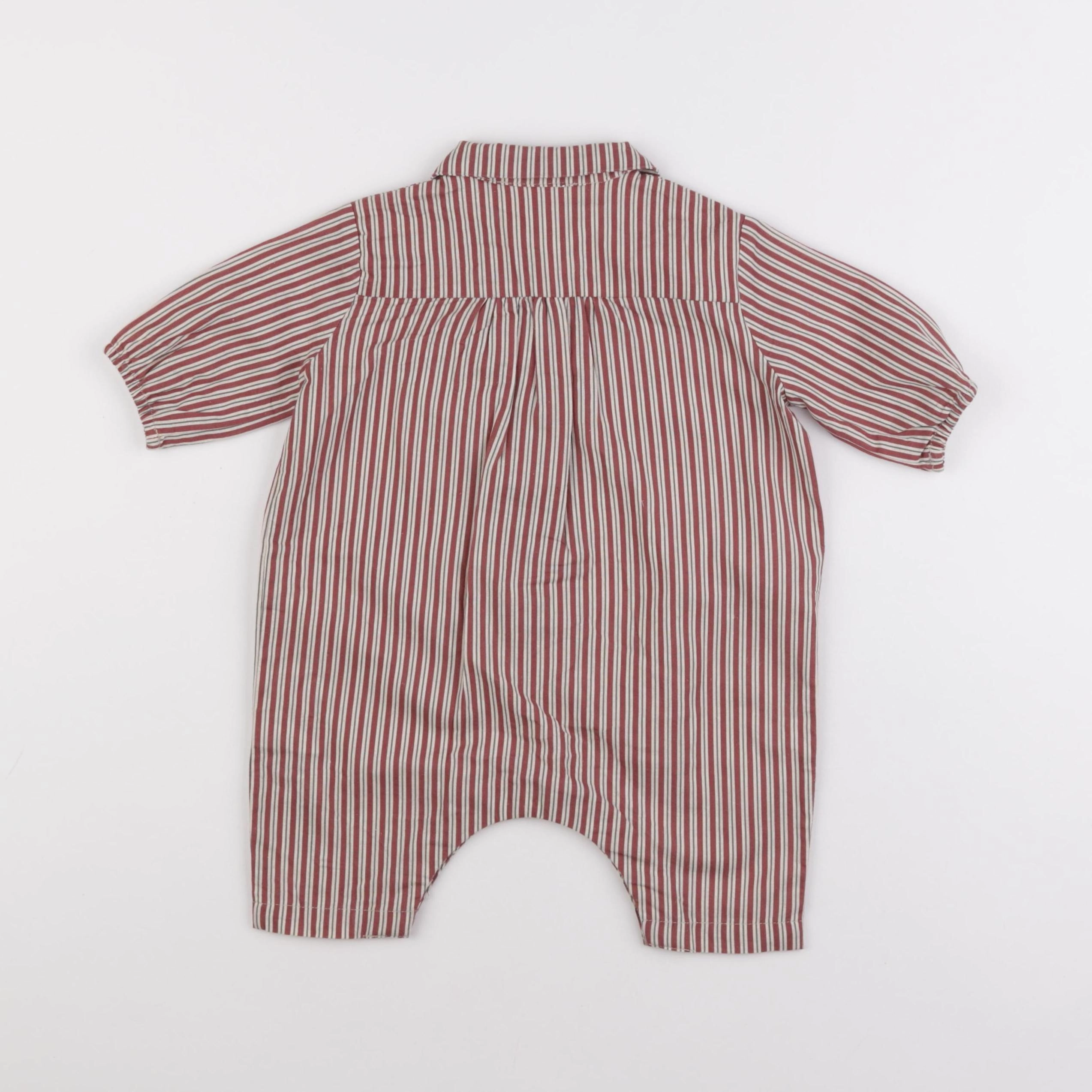 Zara - pyjama coton marron - 3/6 mois