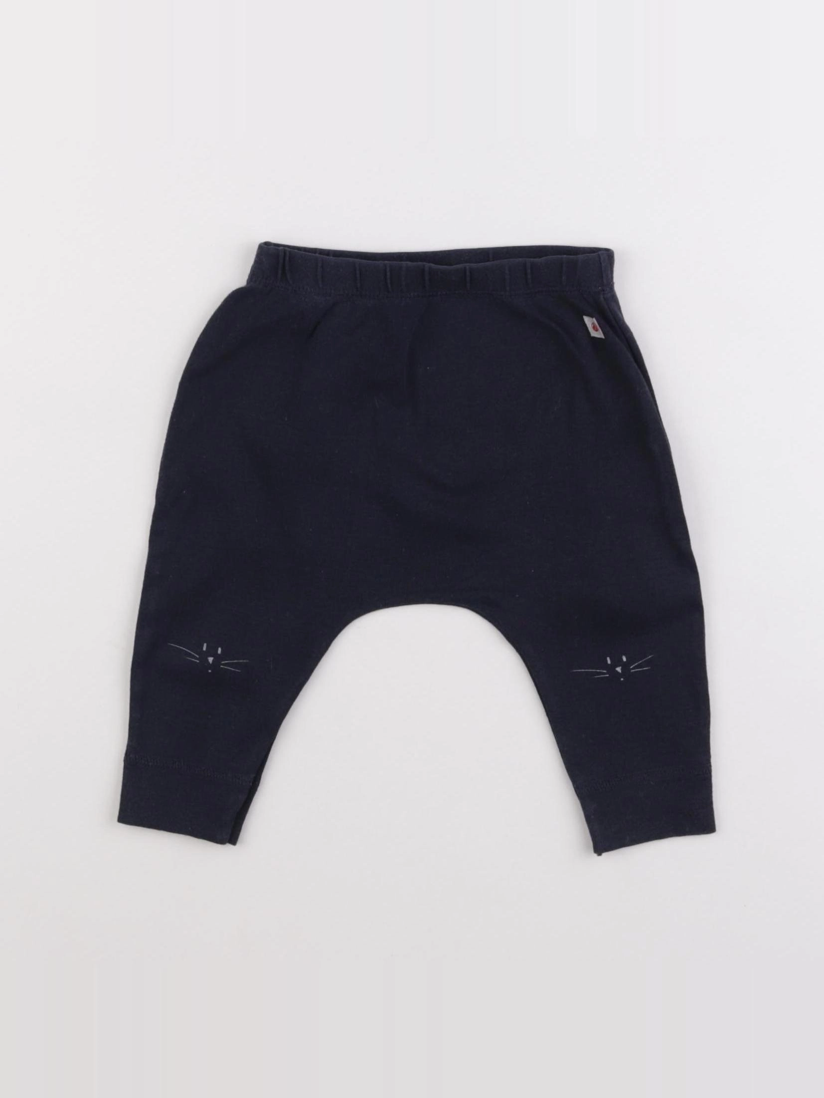 Petit Bateau - sarouel bleu - 6 mois