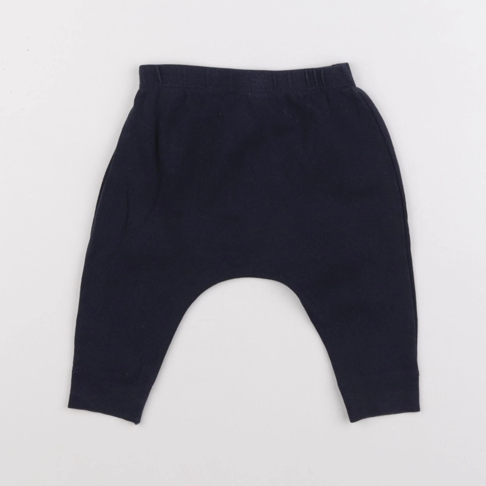 Petit Bateau - sarouel bleu - 6 mois
