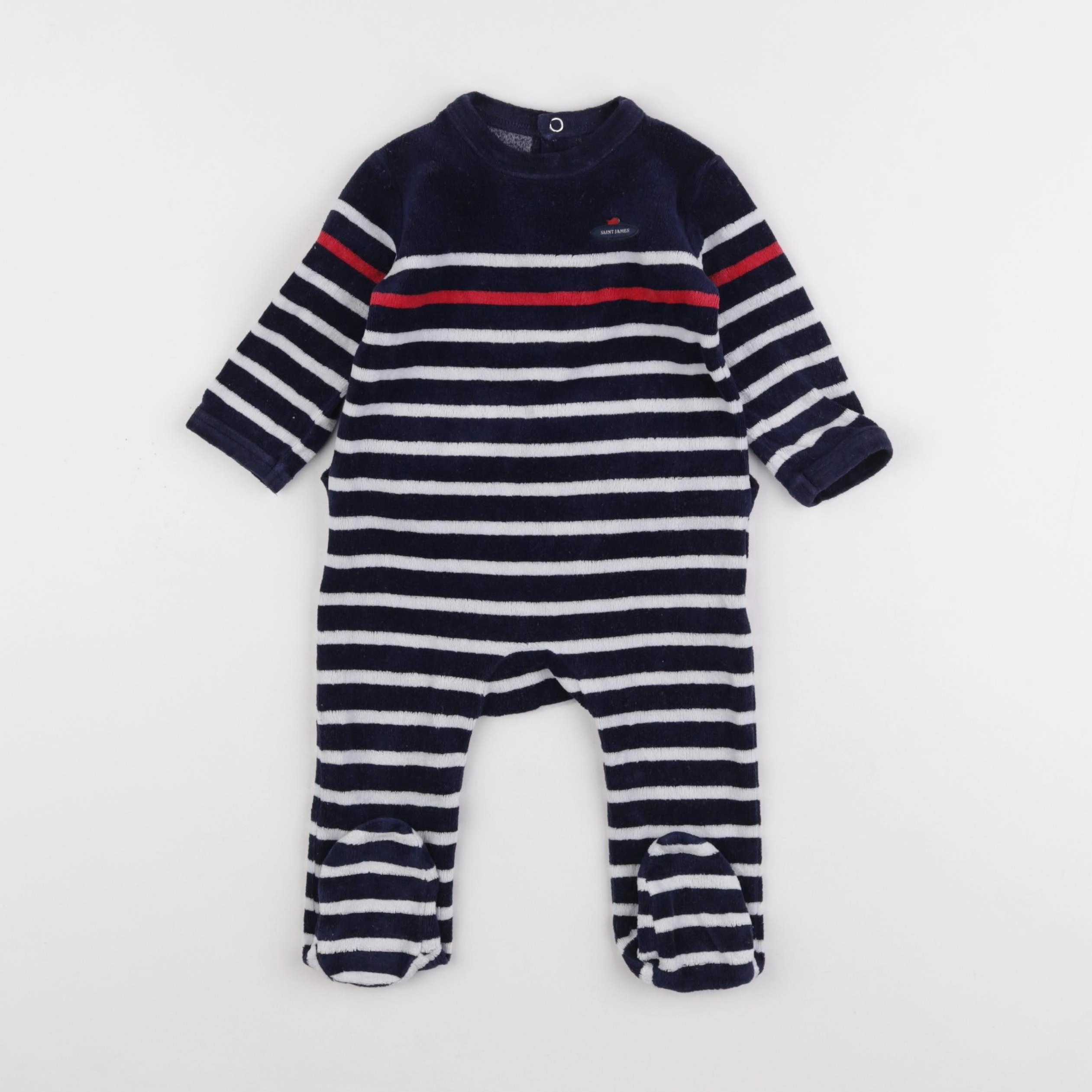 Saint James - pyjama velours bleu - 6 mois