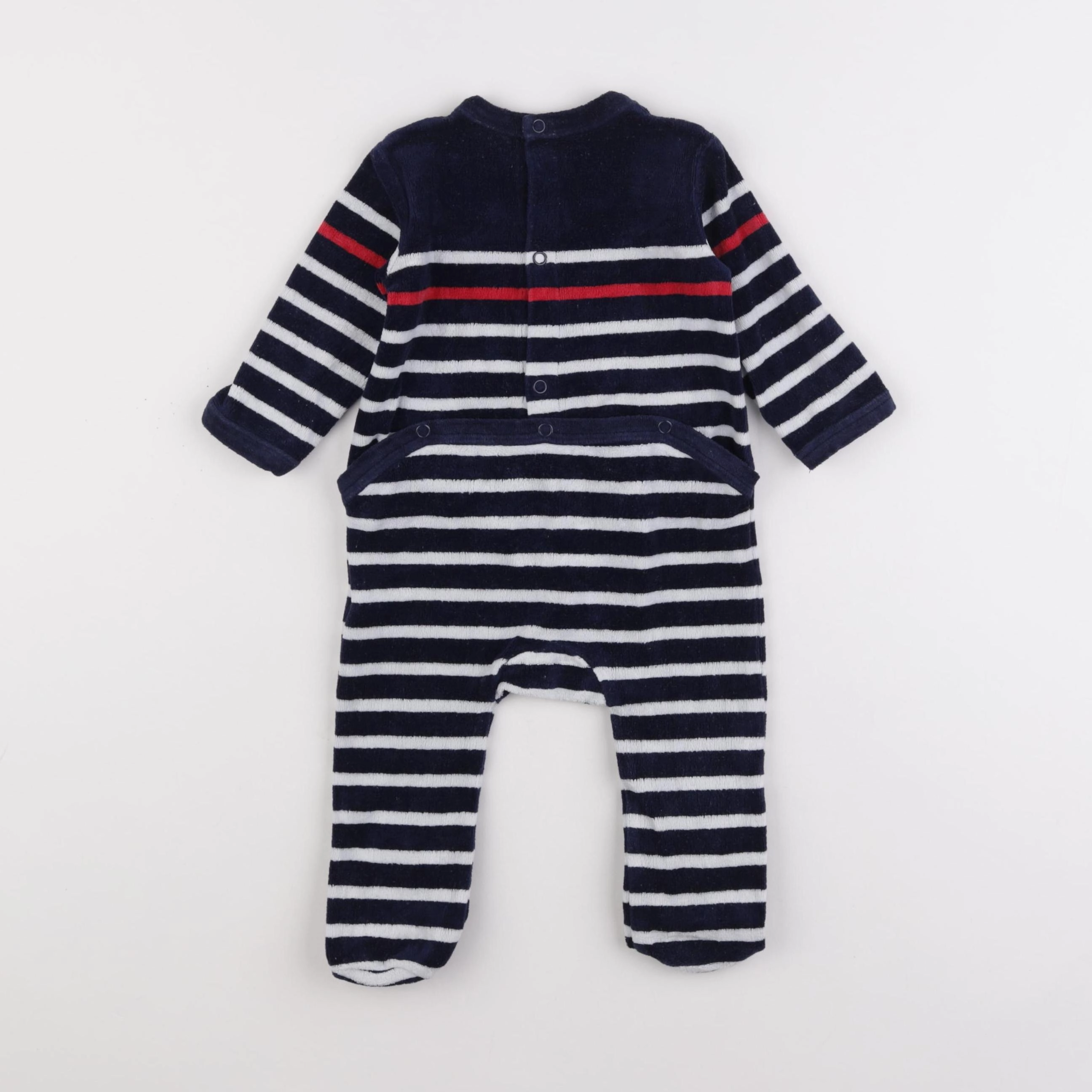 Saint James - pyjama velours bleu - 6 mois
