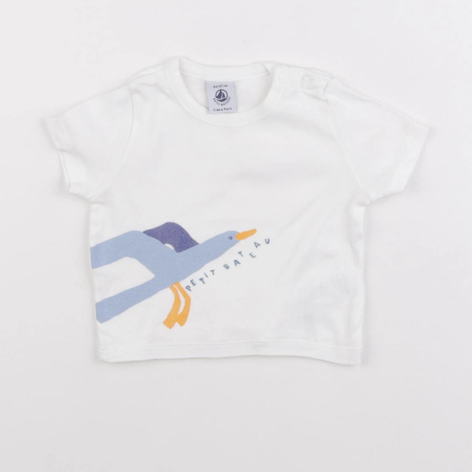 Petit Bateau - tee-shirt multicolore - 6 mois