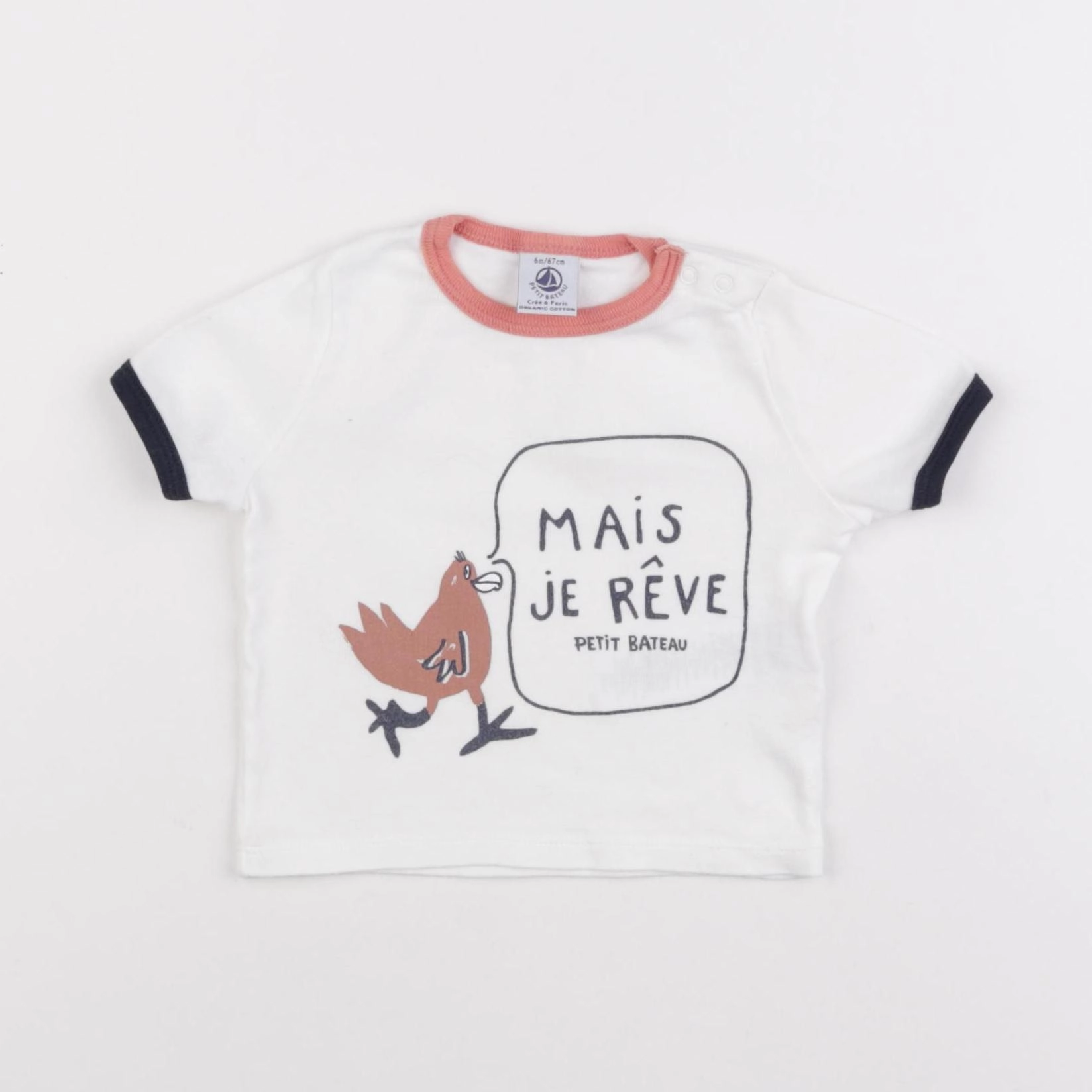 Petit Bateau - tee-shirt multicolore - 6 mois