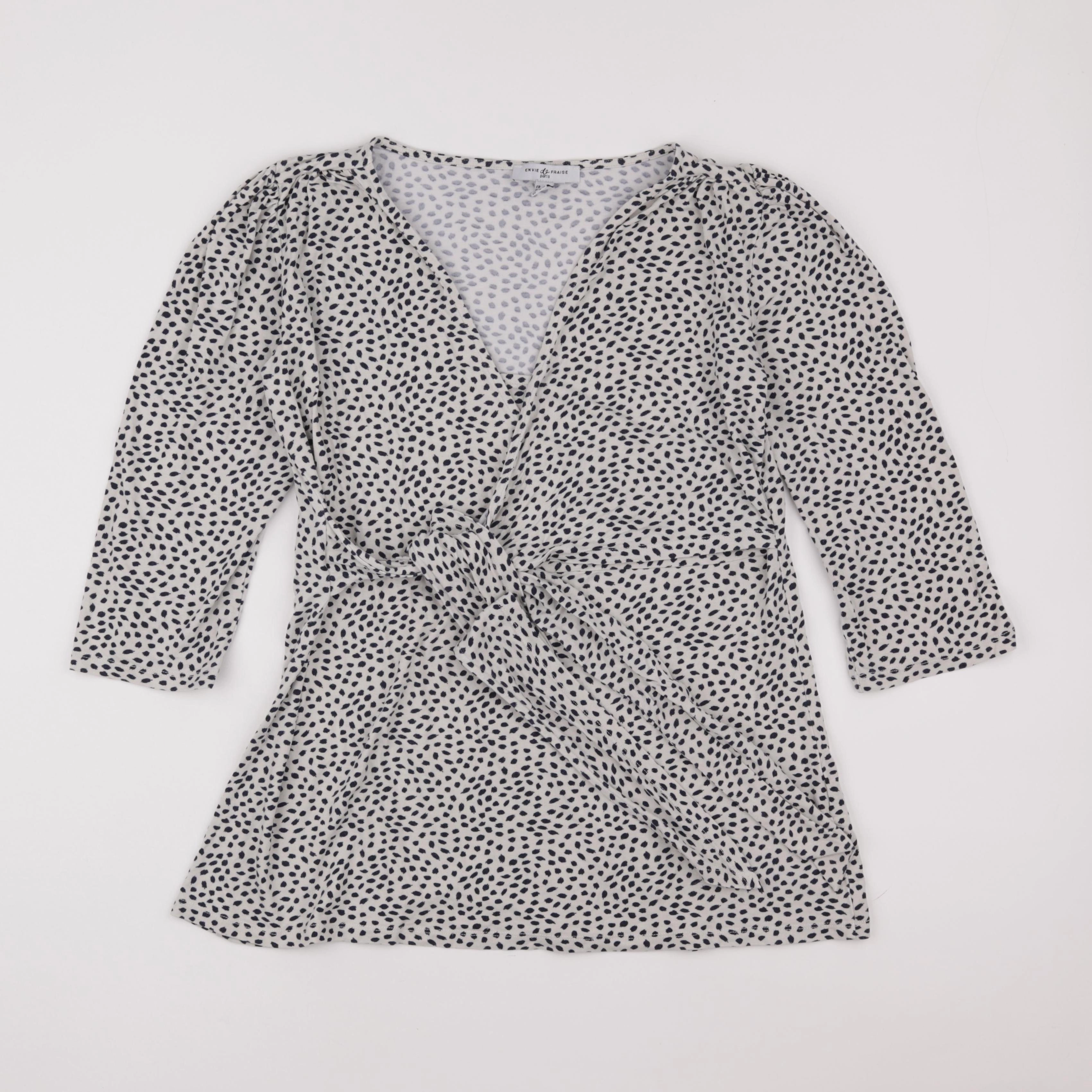 Envie de fraise - blouse grossesse, allaitement bleu - 40 à 42