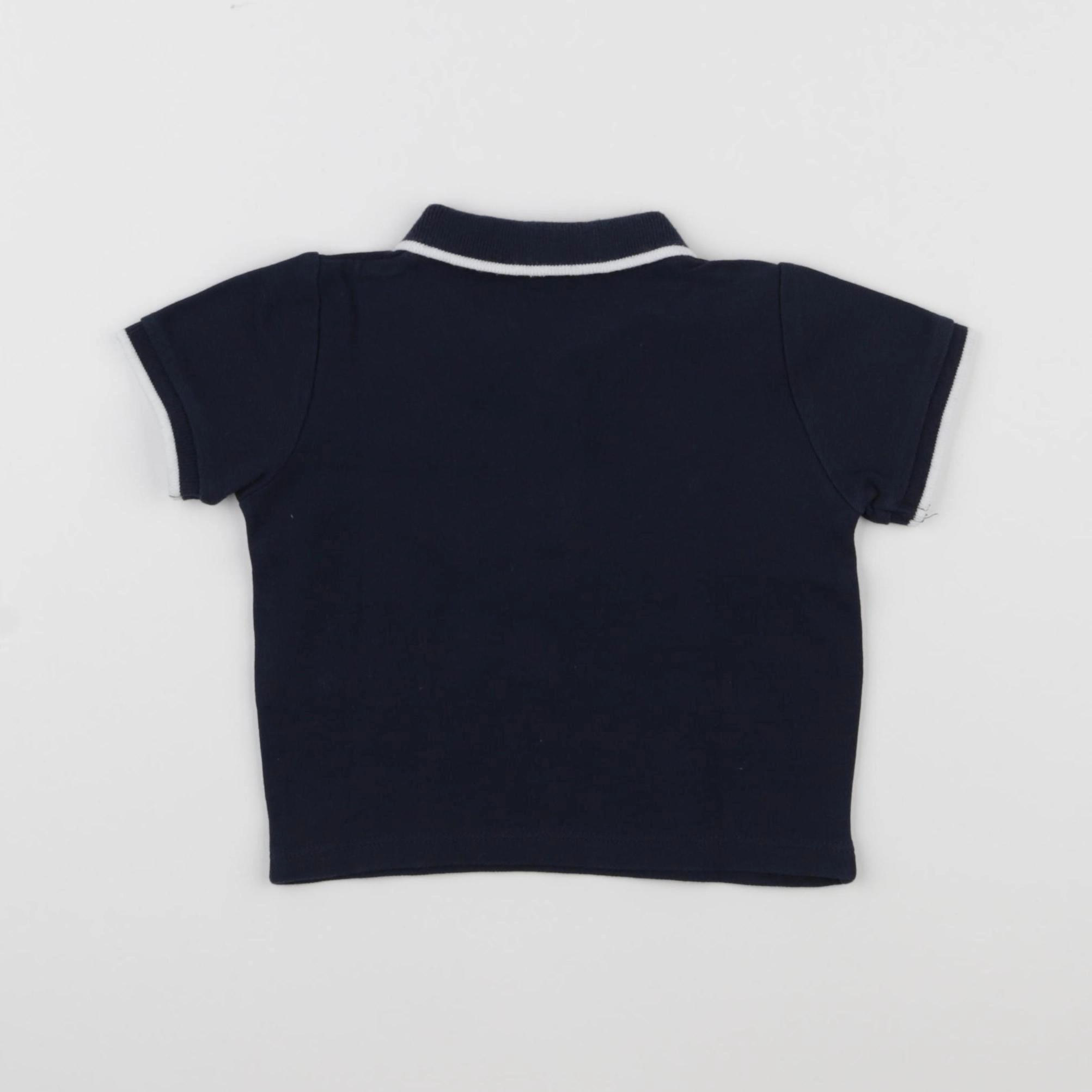 Vertbaudet - polo bleu - 12 mois