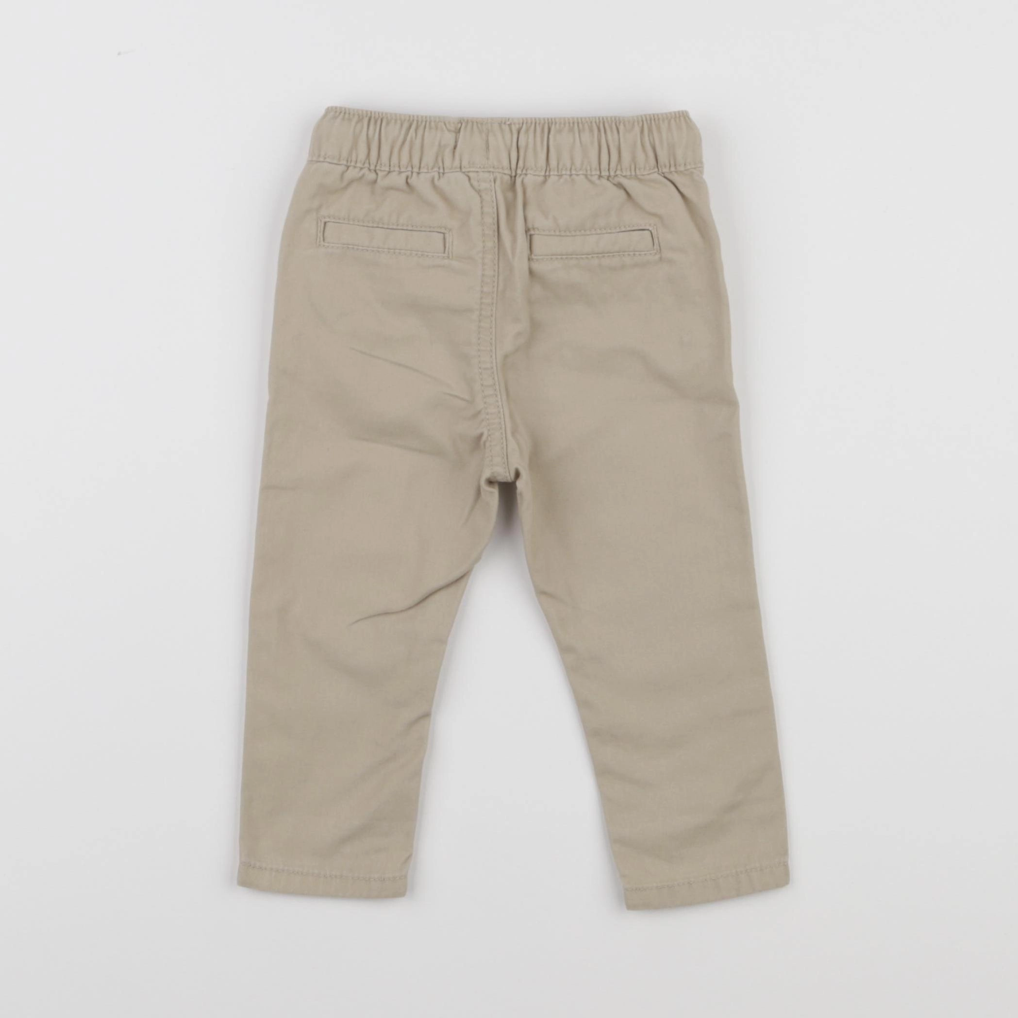 Vertbaudet - pantalon beige - 6 mois