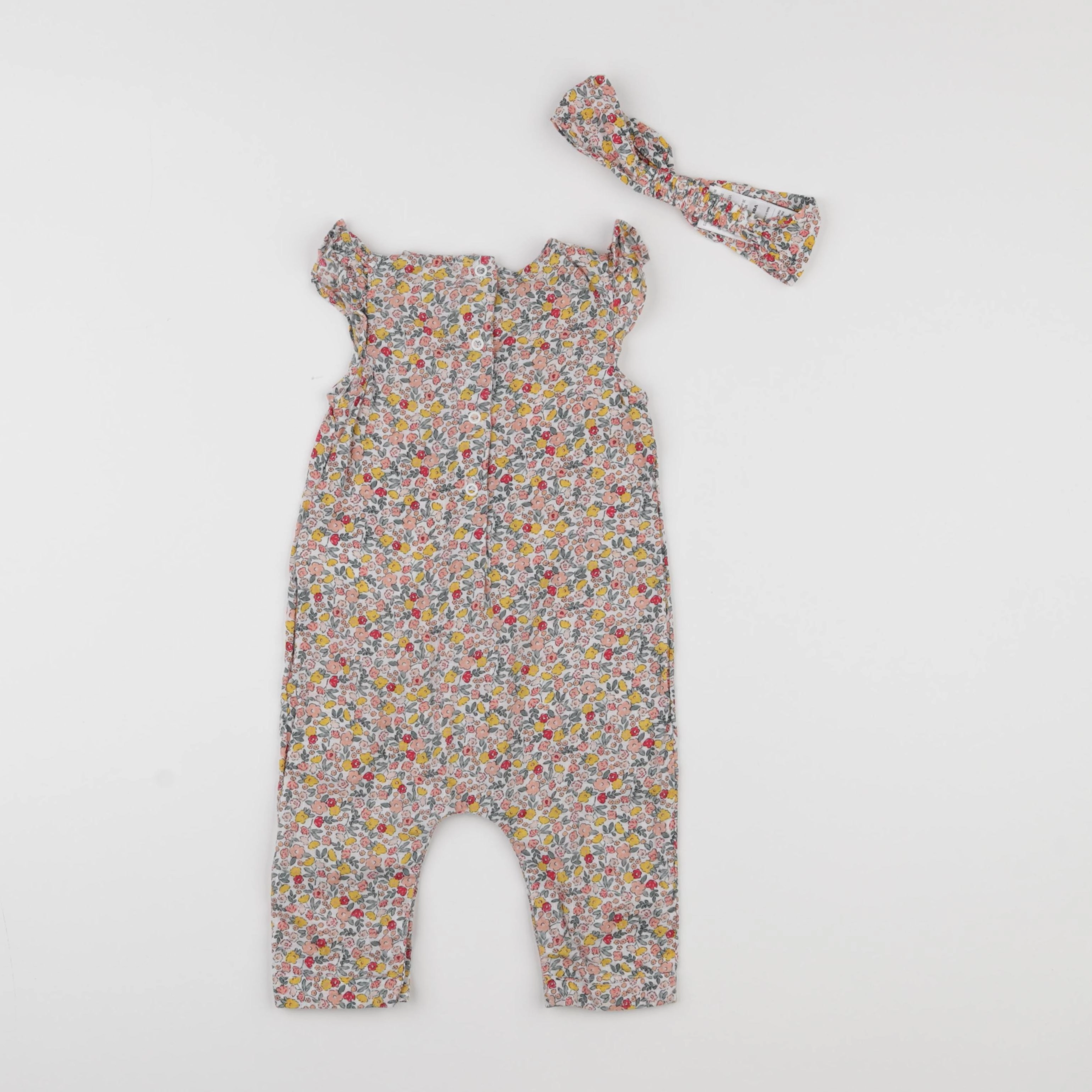 Vertbaudet - combinaison multicolore - 9 mois
