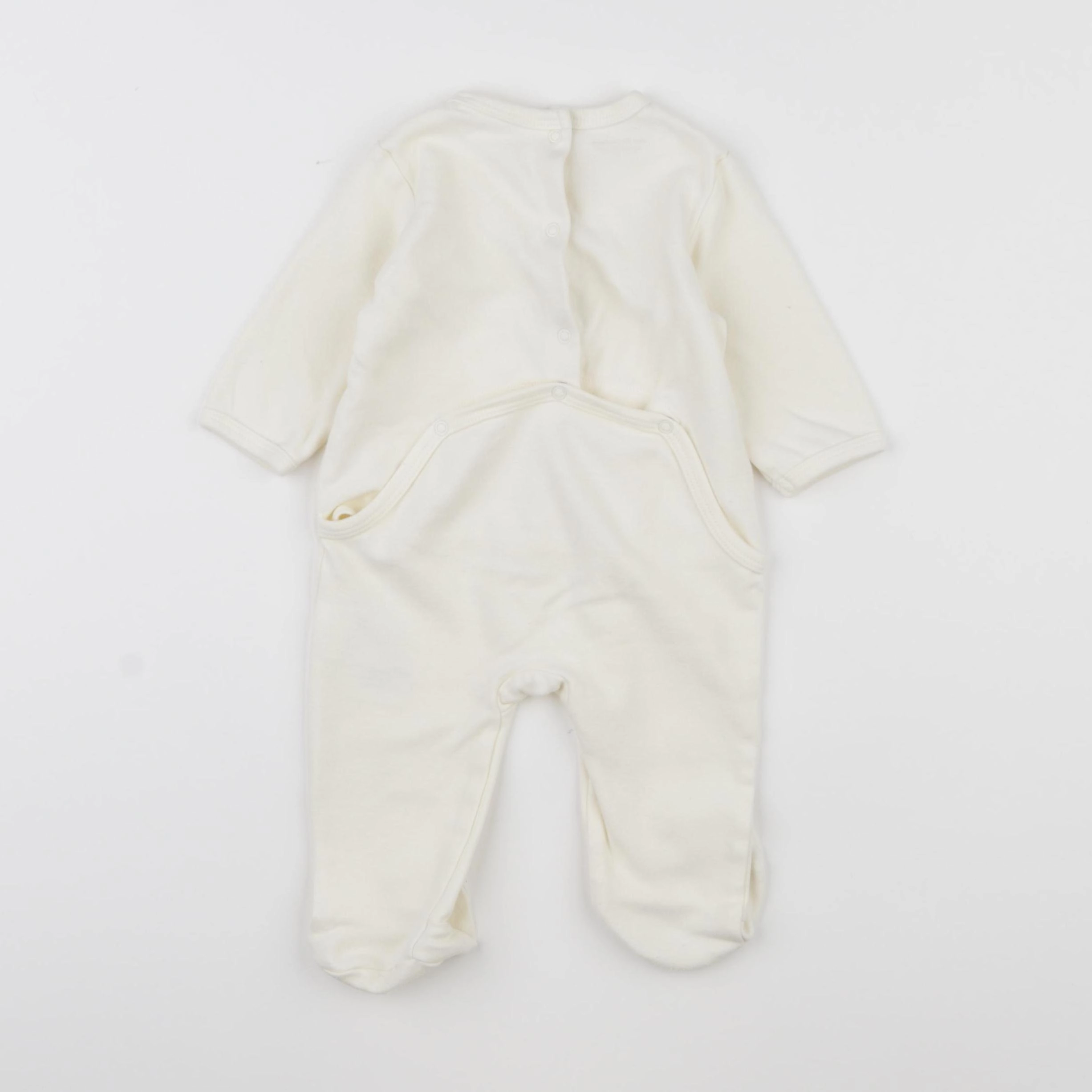 Vertbaudet - pyjama coton blanc - 6 mois