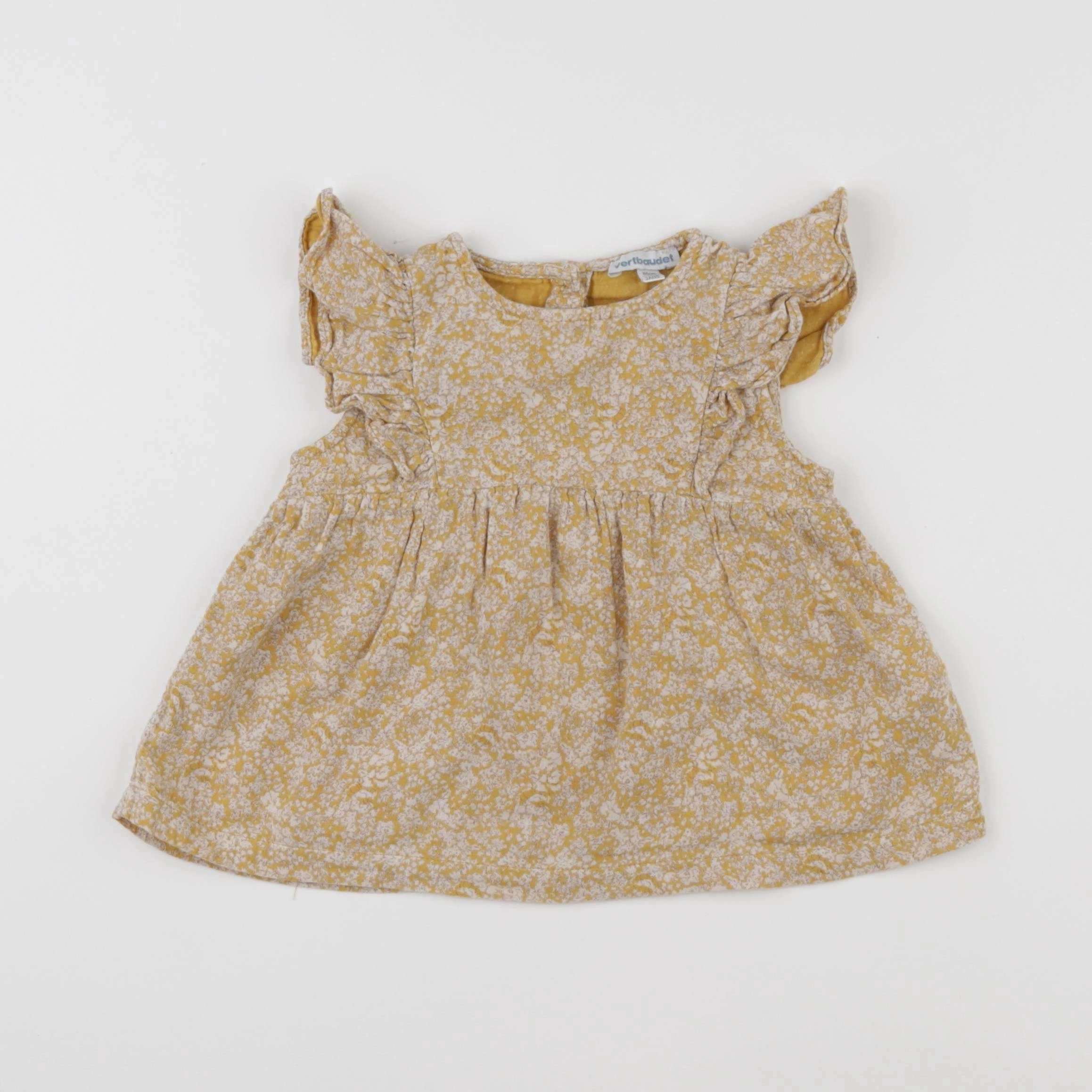 Vertbaudet - blouse jaune - 2 ans