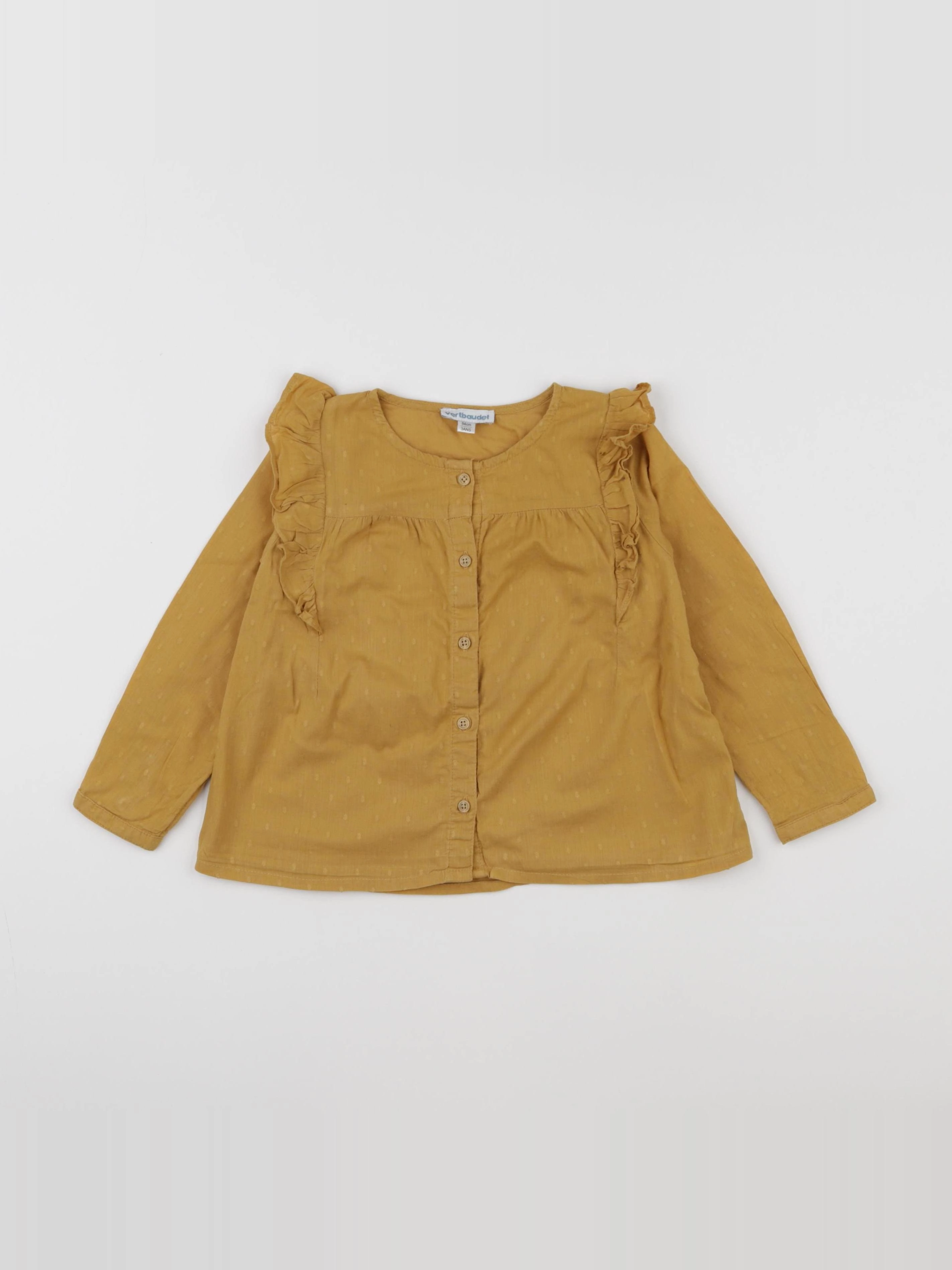 Vertbaudet - blouse jaune - 3 ans