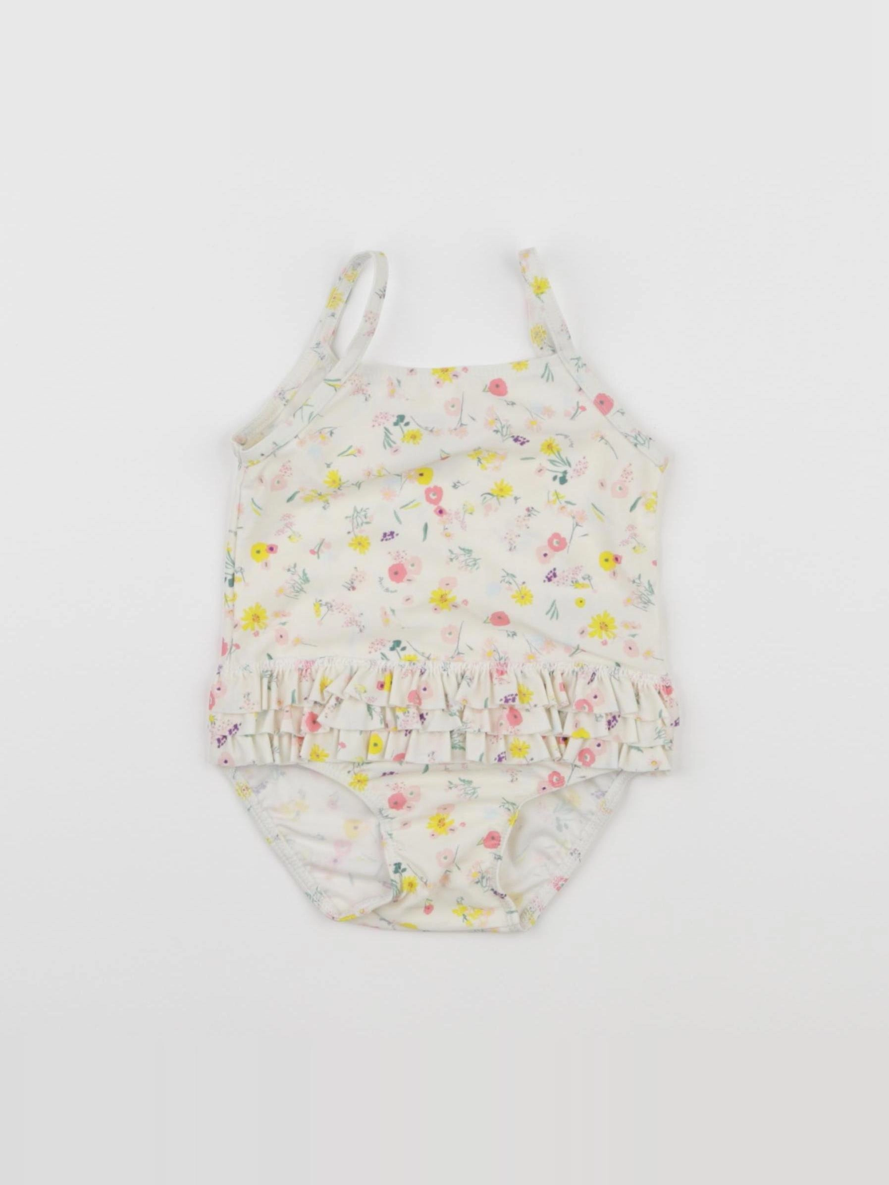 Petit Bateau - maillot de bain blanc - 12 mois