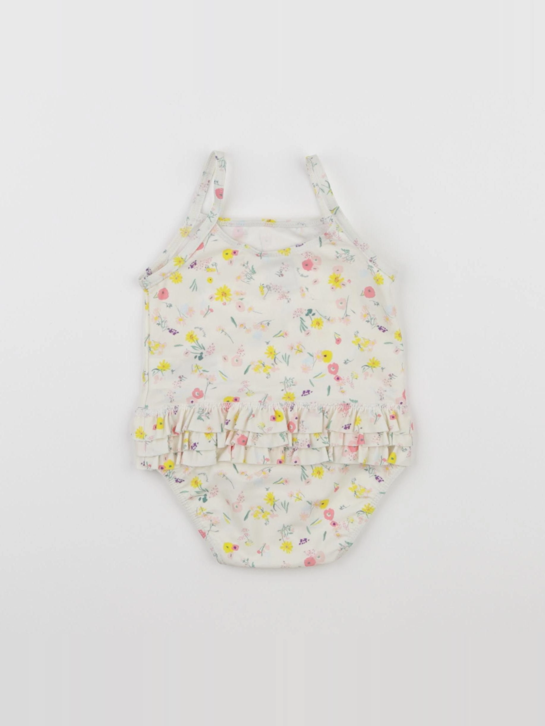 Petit Bateau - maillot de bain blanc - 12 mois