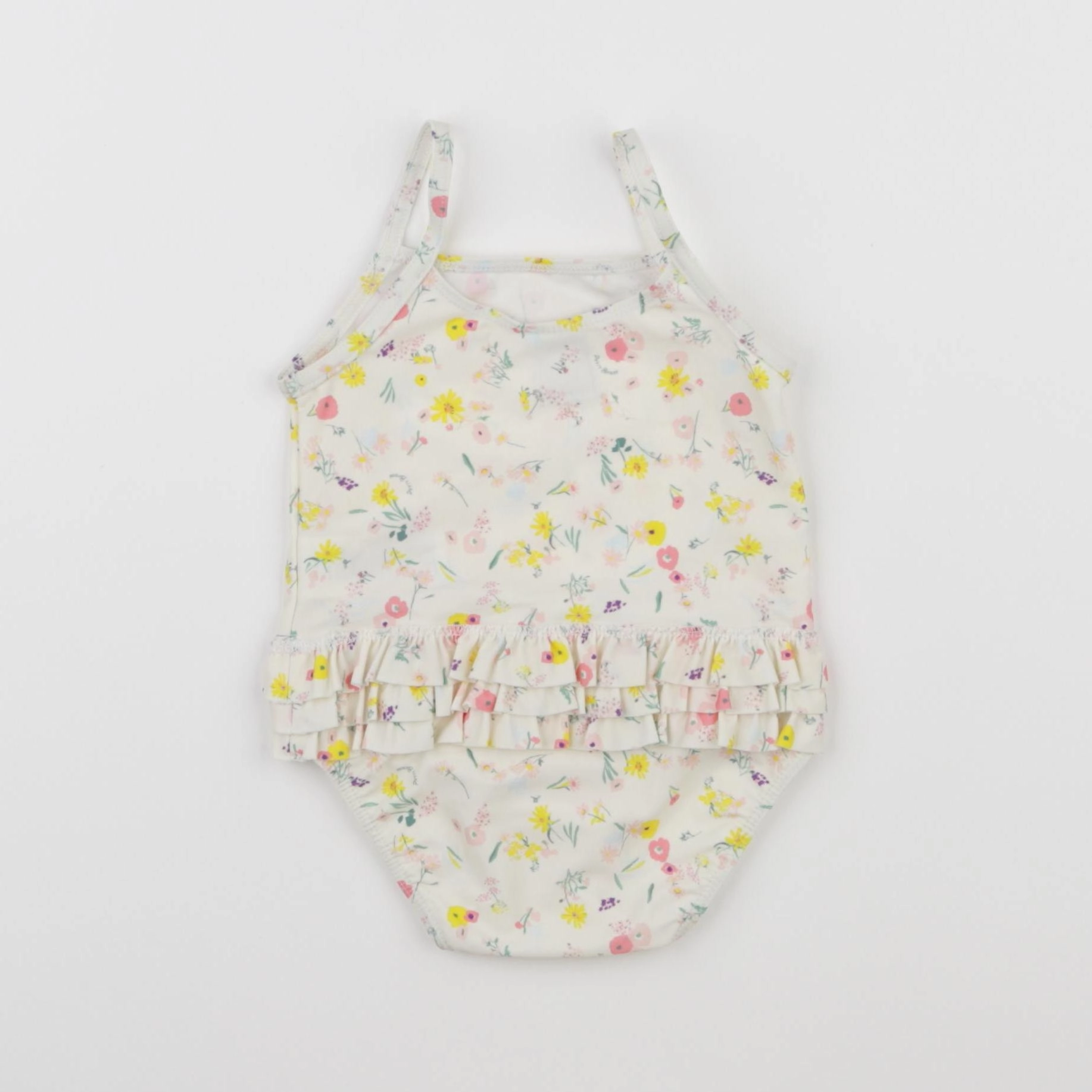 Petit Bateau - maillot de bain blanc - 12 mois