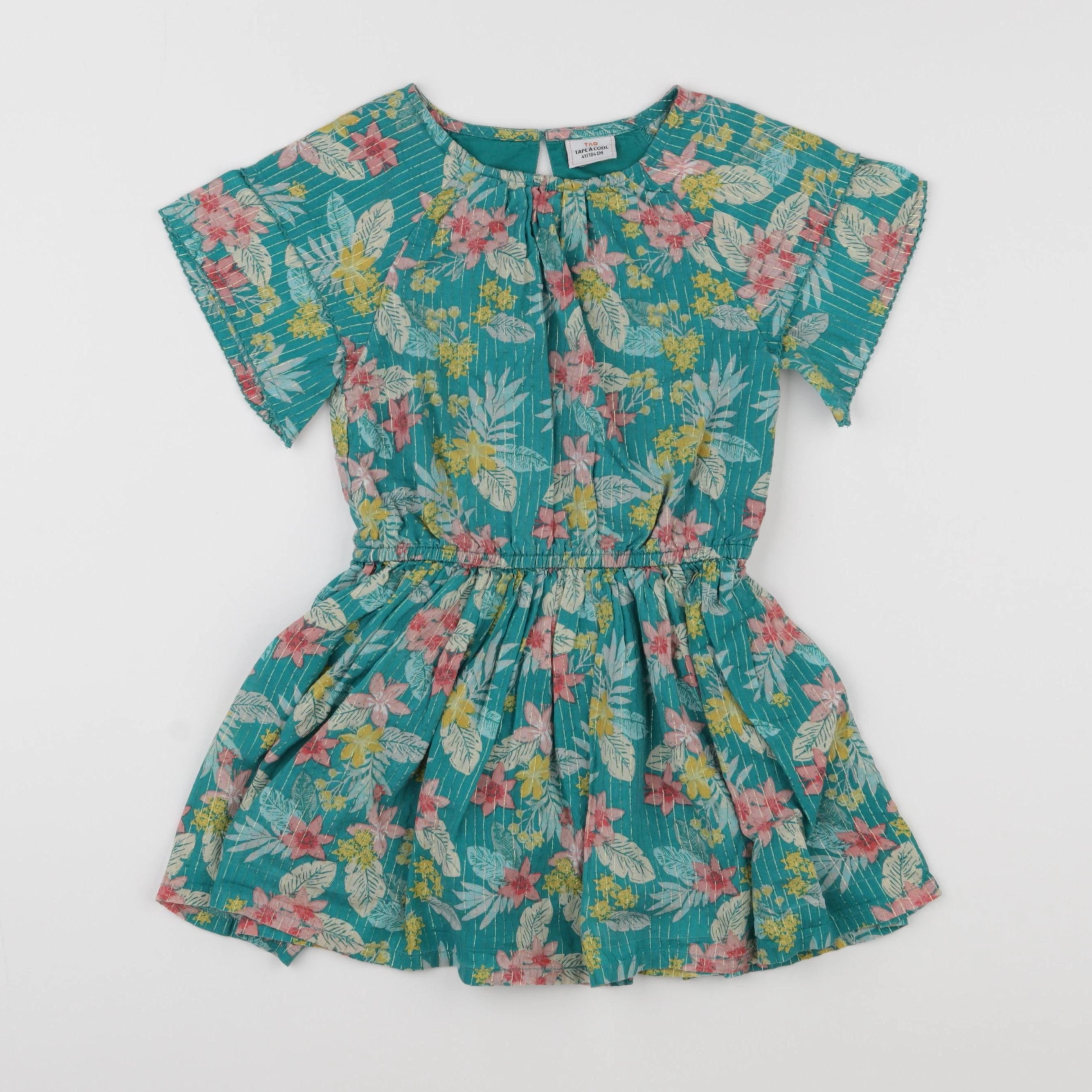 Tape à l'oeil - robe vert - 4 ans