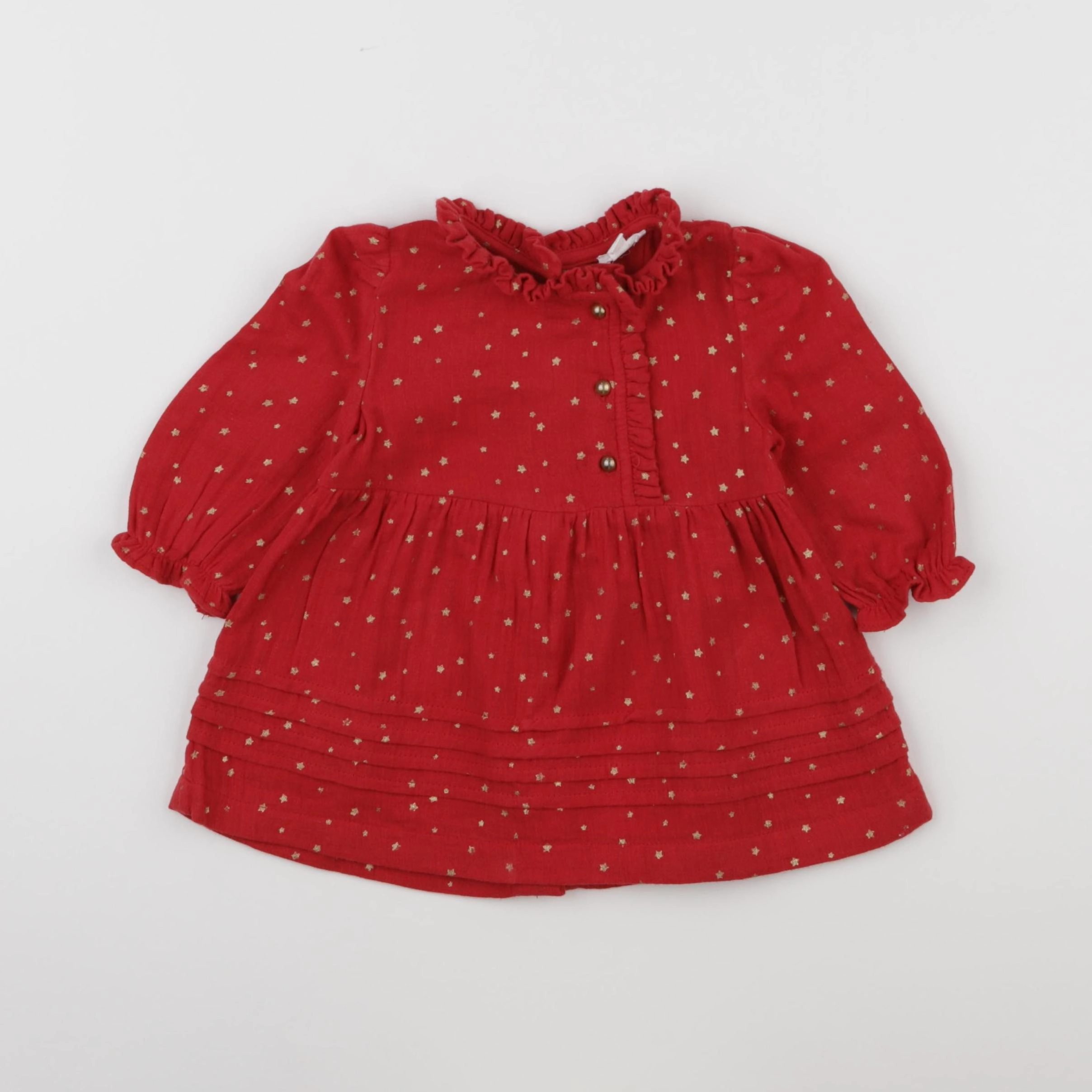 Vertbaudet - robe rouge - 6 mois