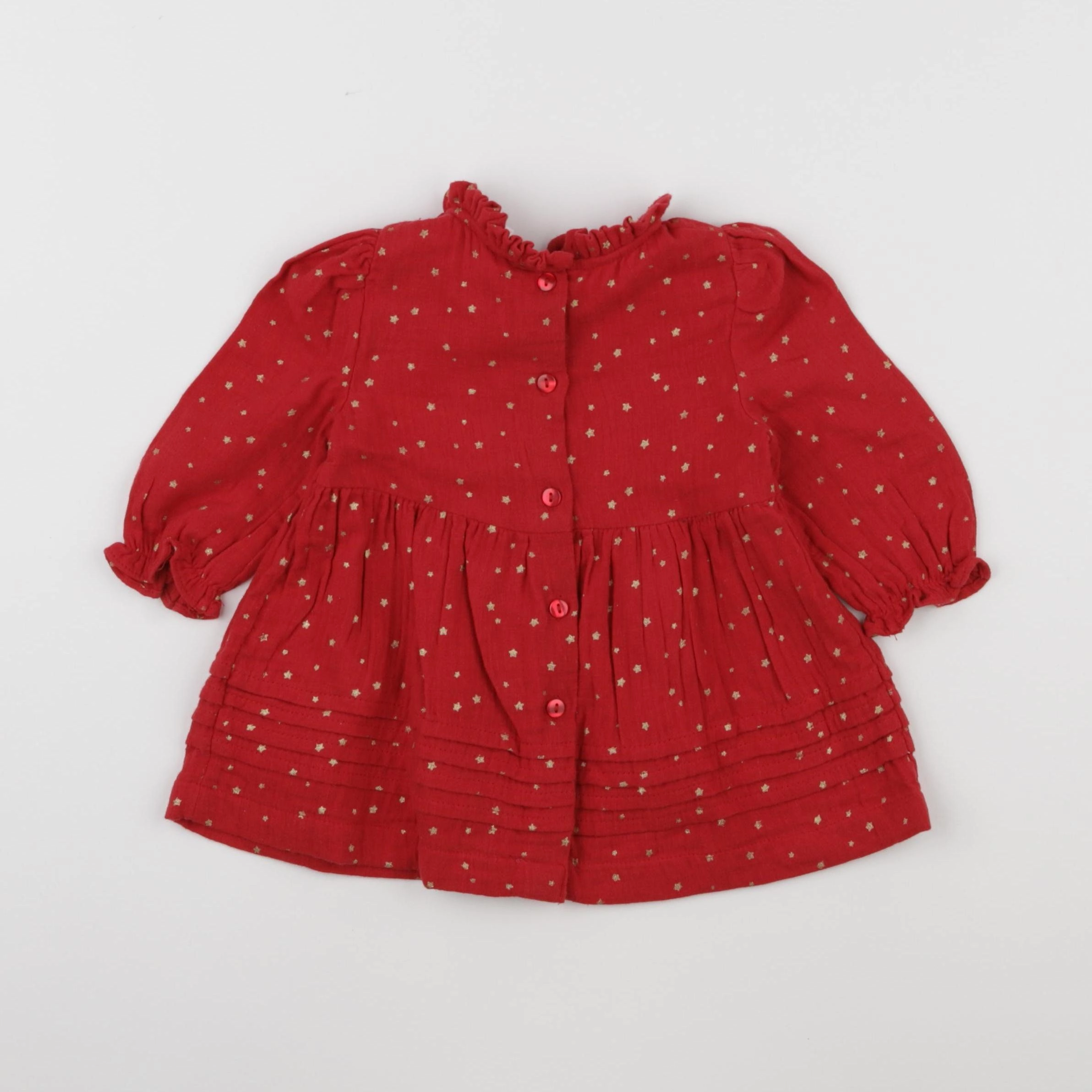 Vertbaudet - robe rouge - 6 mois