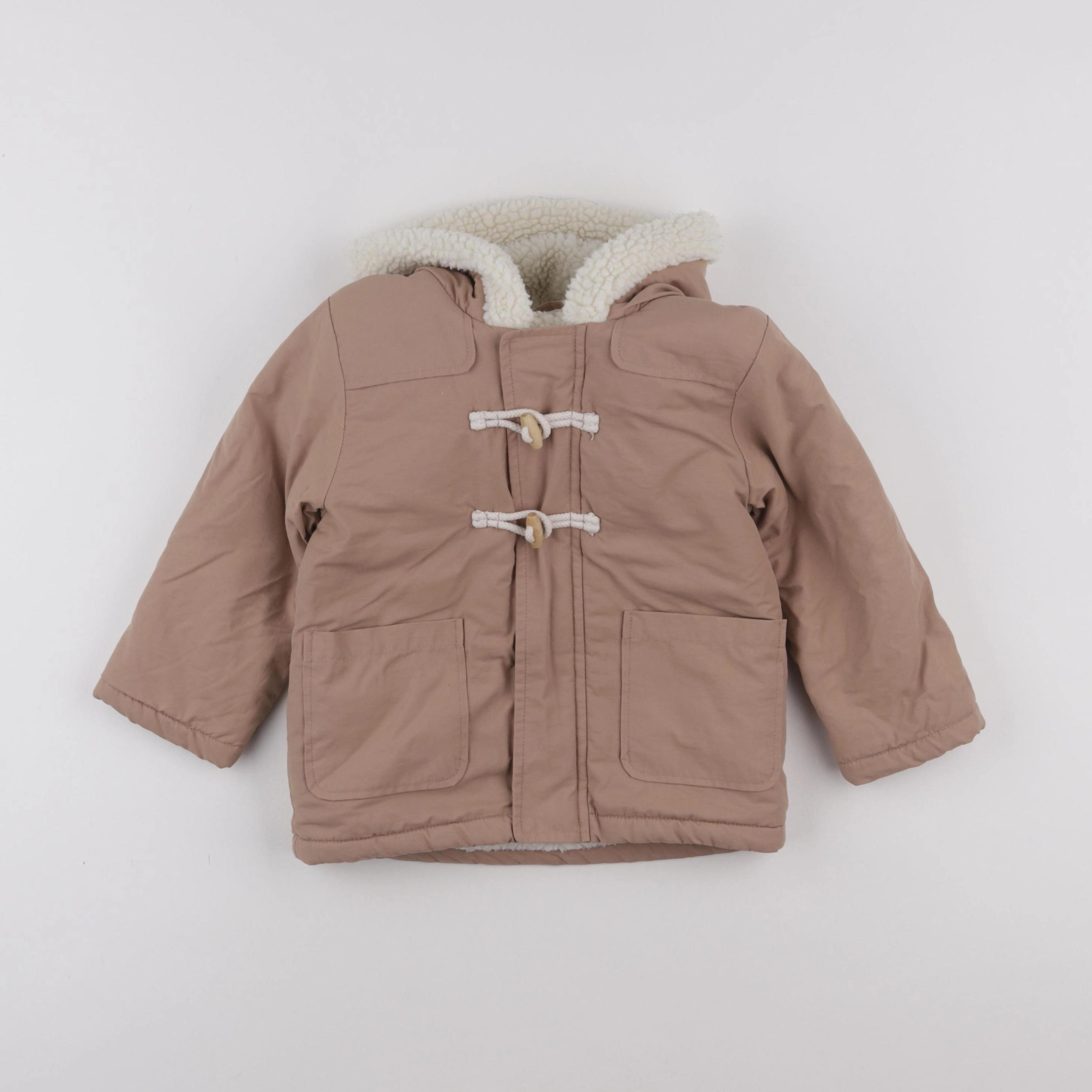 Vertbaudet - manteau rose - 3 ans