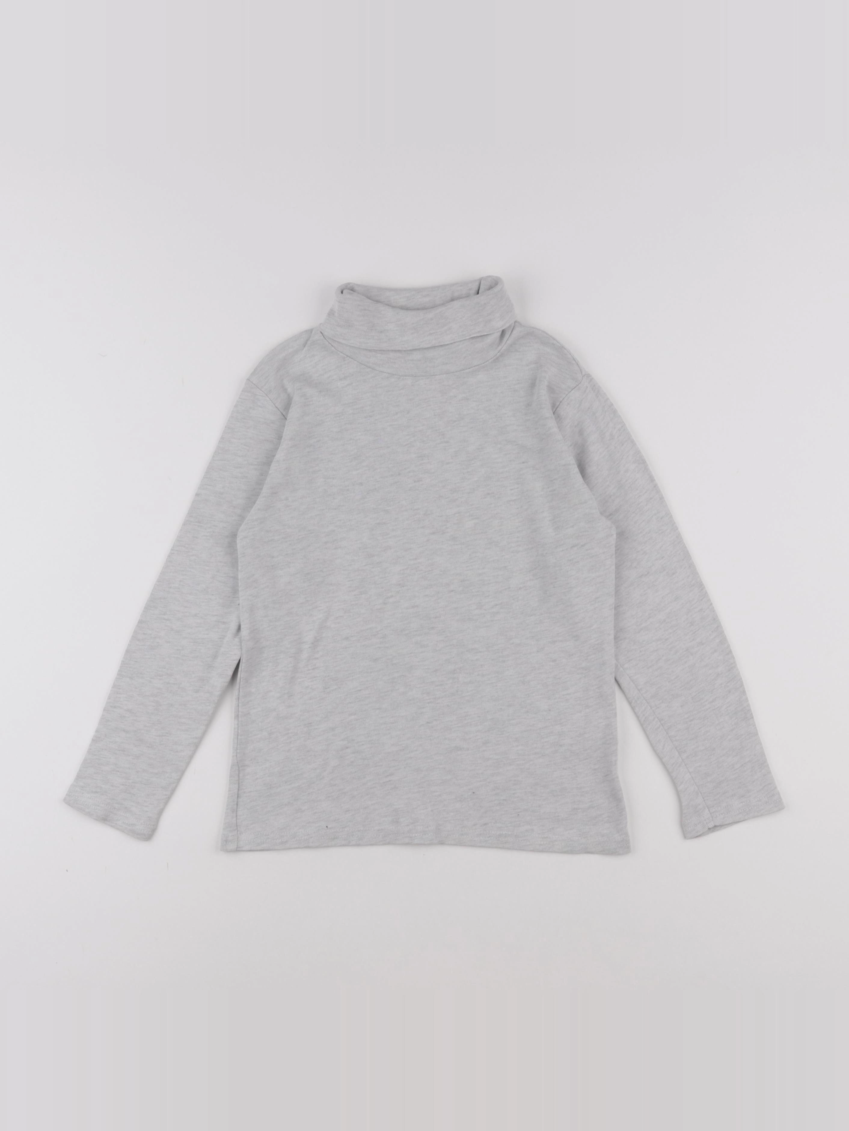 Vertbaudet - sous-pull gris - 8 ans