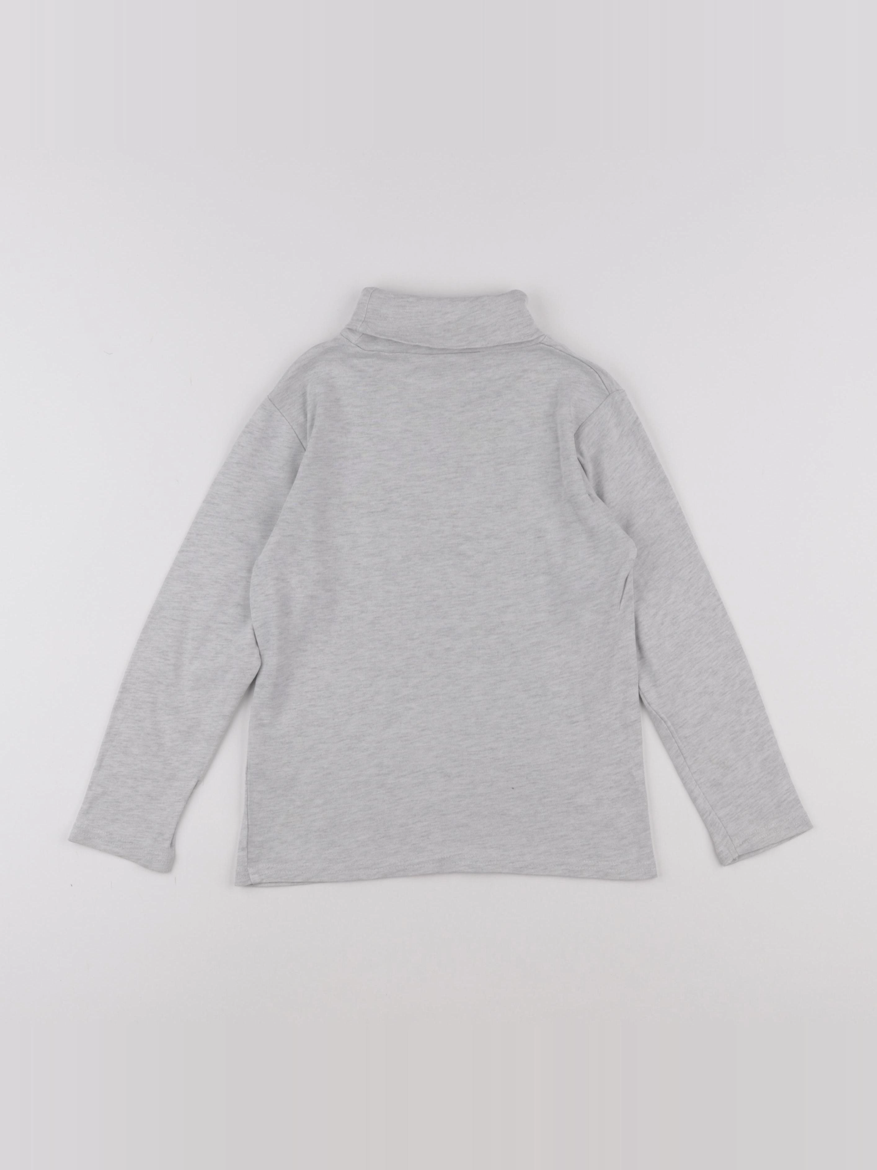 Vertbaudet - sous-pull gris - 8 ans
