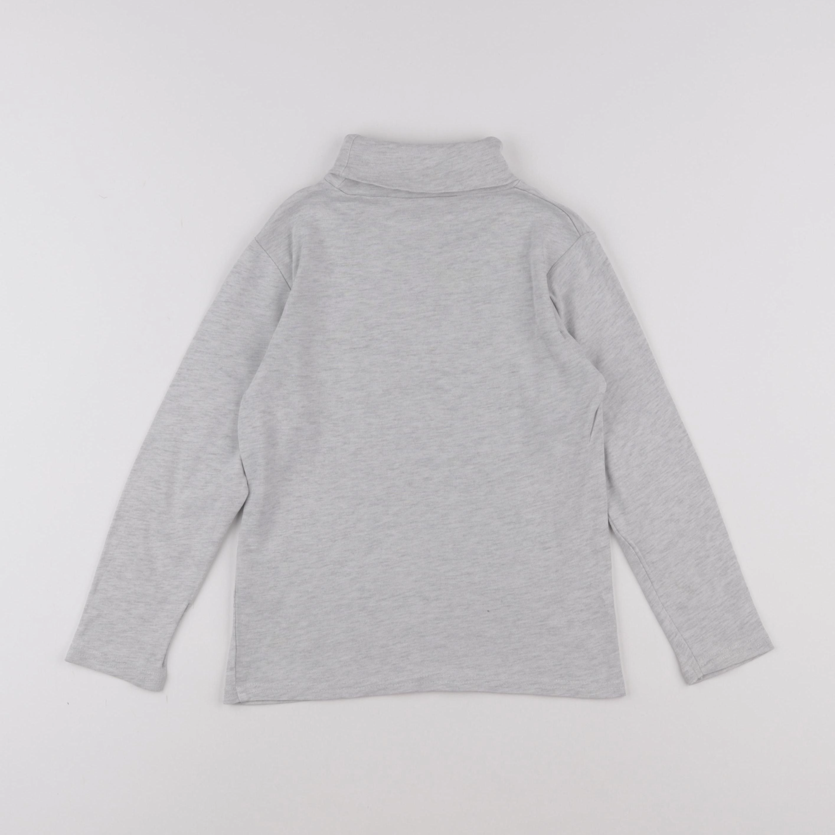 Vertbaudet - sous-pull gris - 8 ans