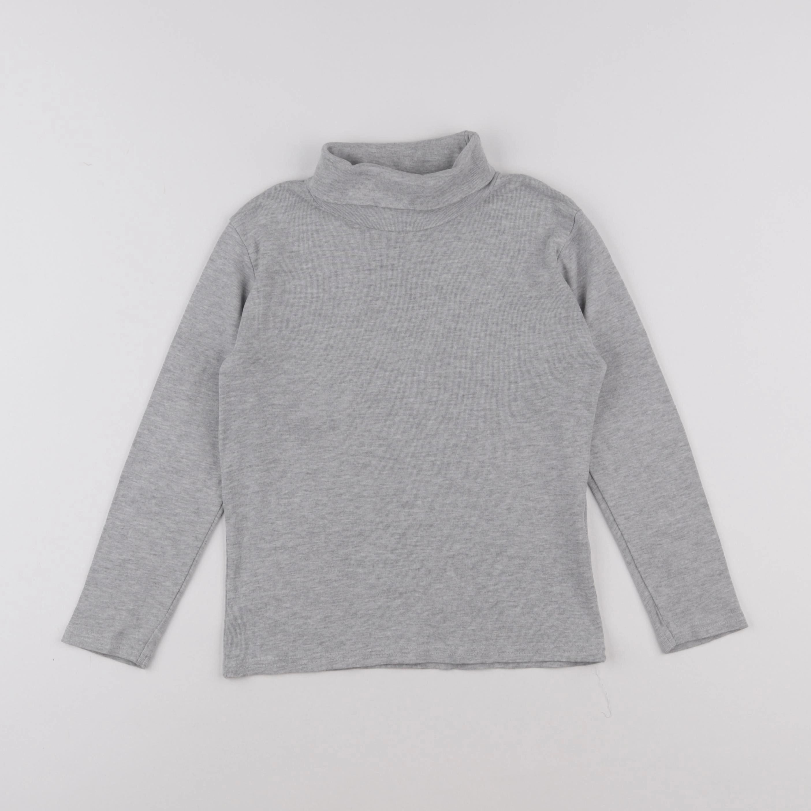 Vertbaudet - sous-pull gris - 8 ans