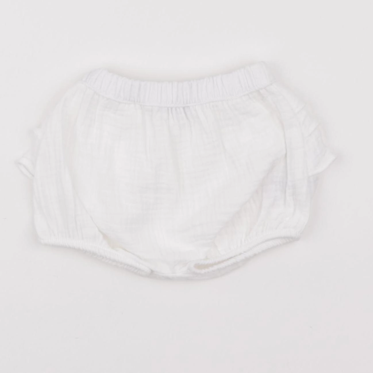 Vertbaudet - bloomer volants au dos blanc - 6 mois