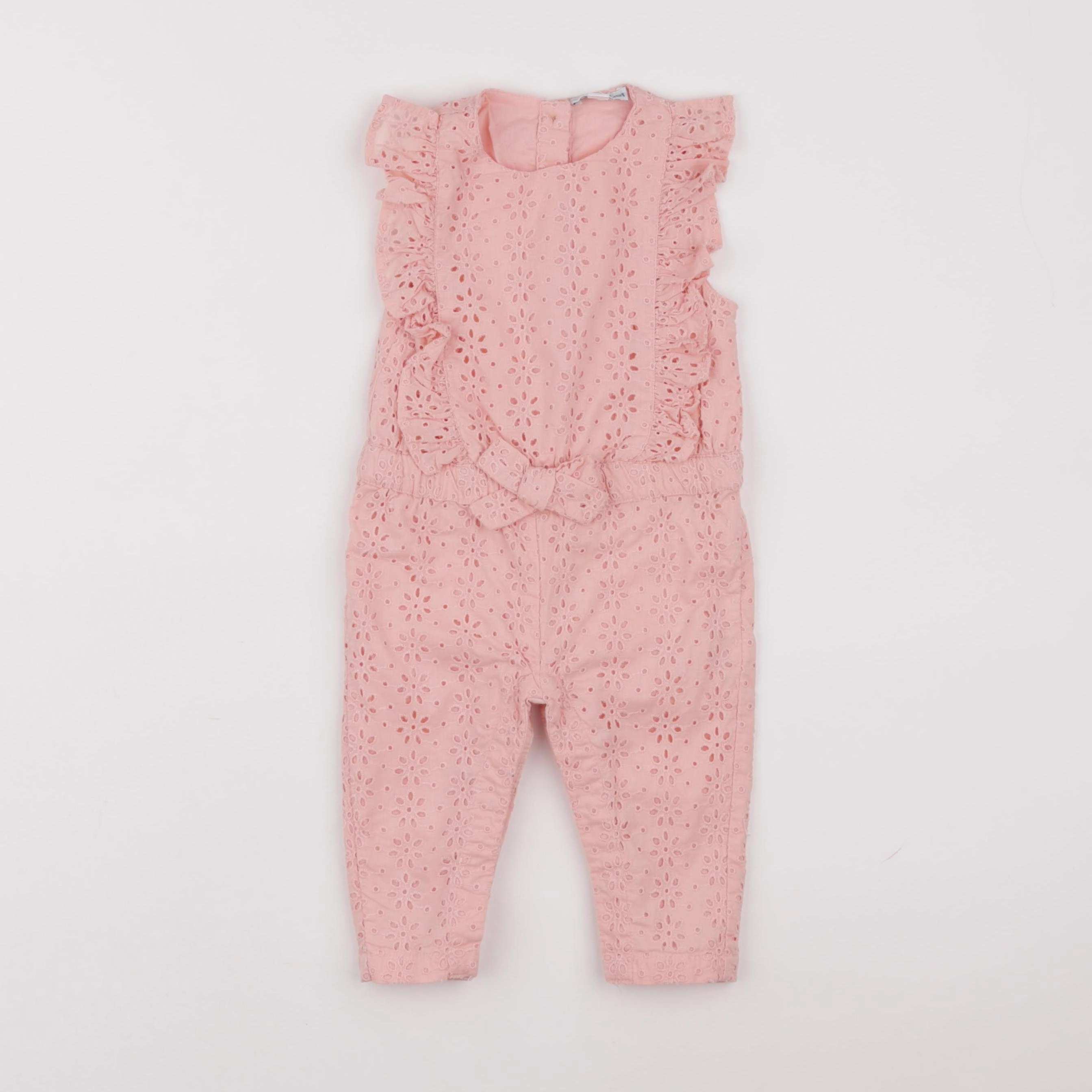 Vertbaudet - combinaison rose - 9 mois