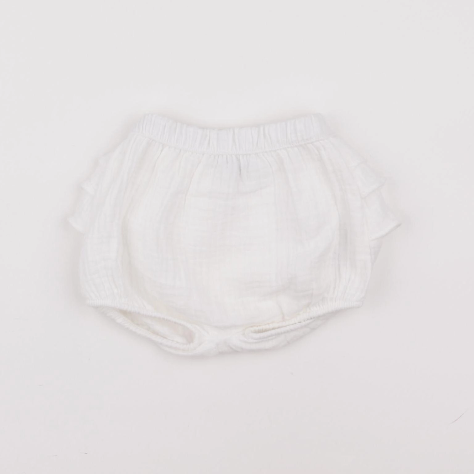 Vertbaudet - bloomer volants au dos blanc - 6 mois