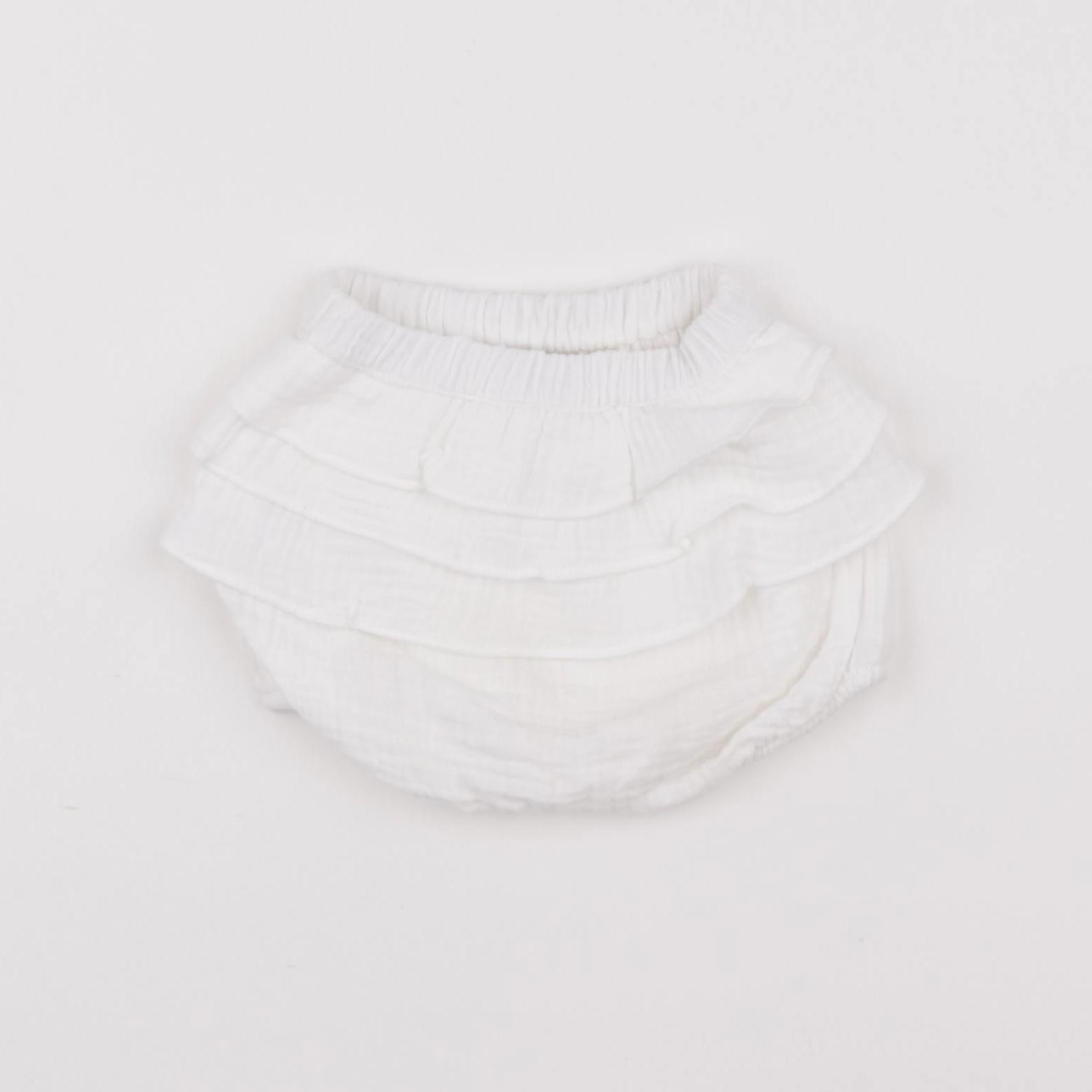 Vertbaudet - bloomer volants au dos blanc - 6 mois