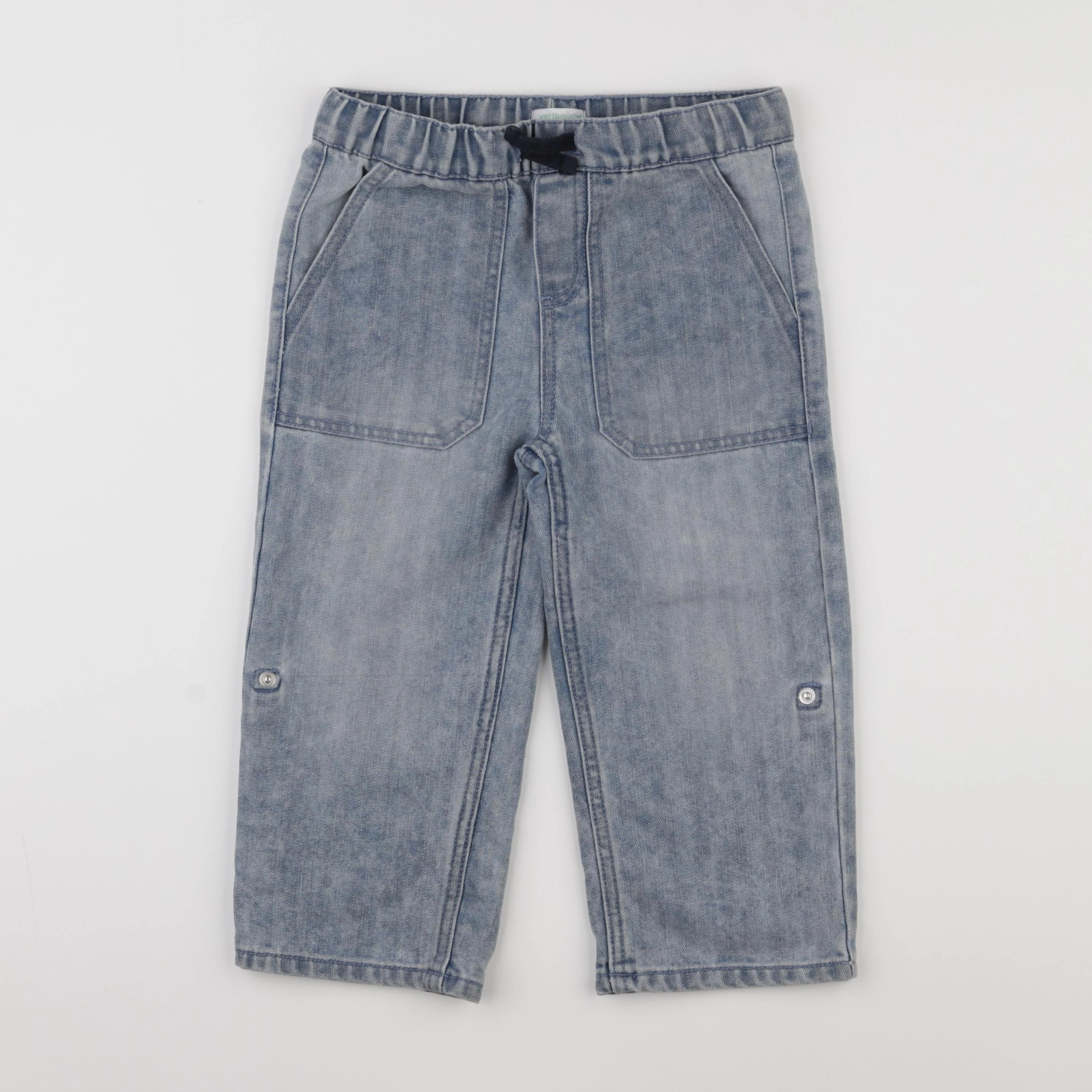 Vertbaudet - pantacourt bleu - 8 ans