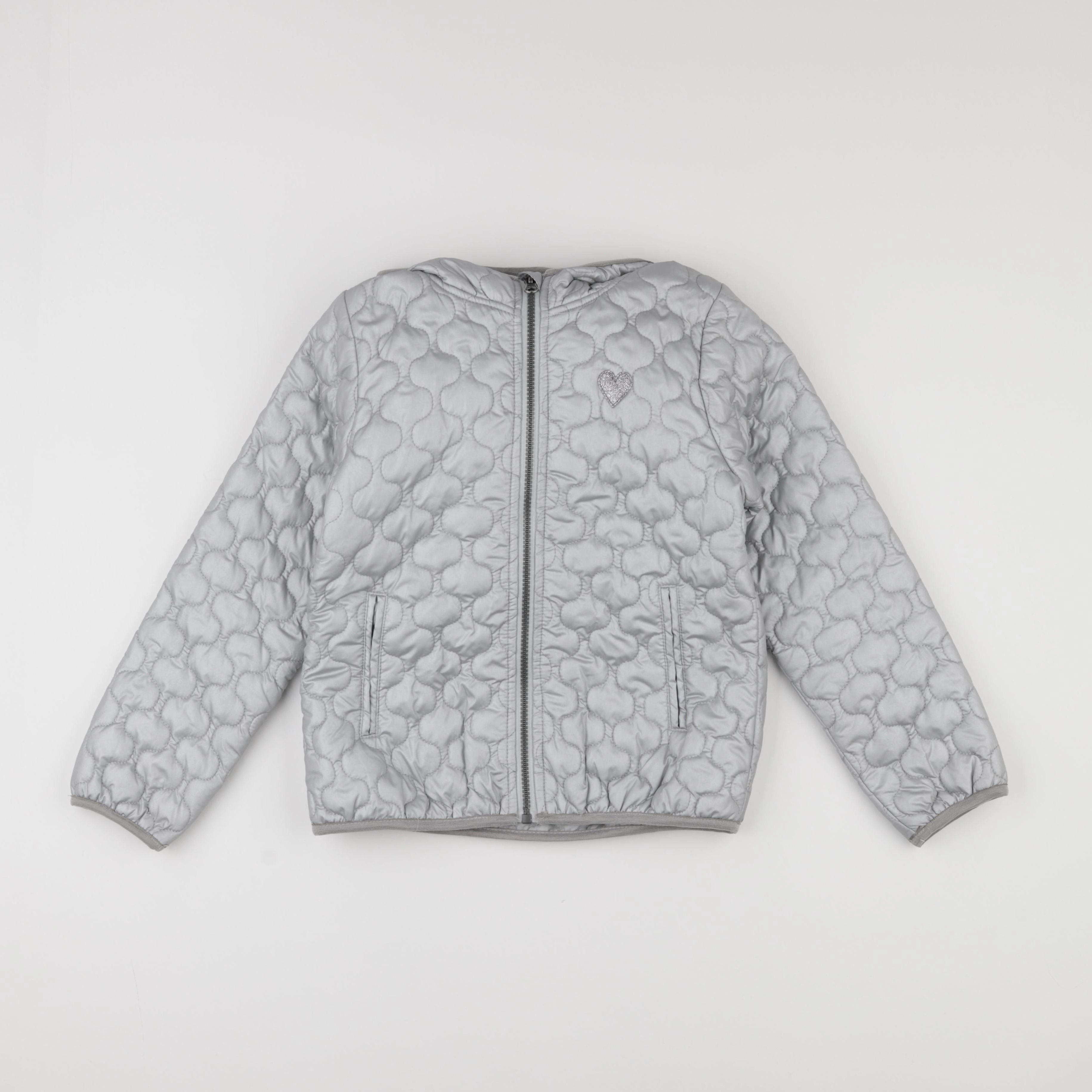 Vertbaudet - doudoune argent - 10 ans